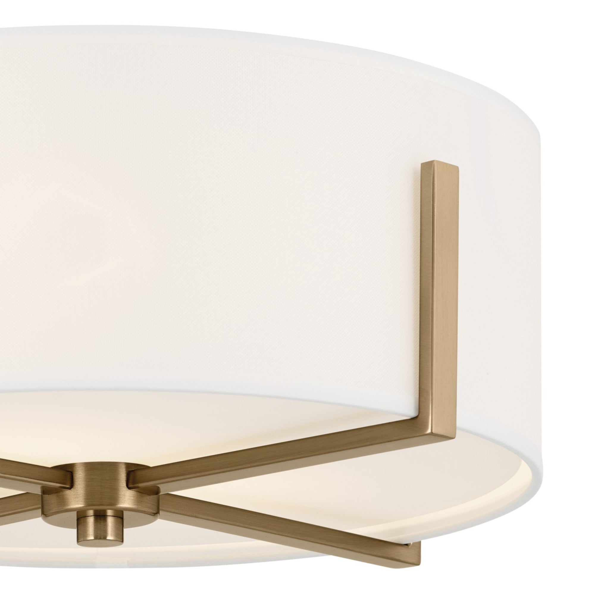 Malen 16" 2-Light Flush Mount, Champagne Bronze Finish - Bees Lighting
