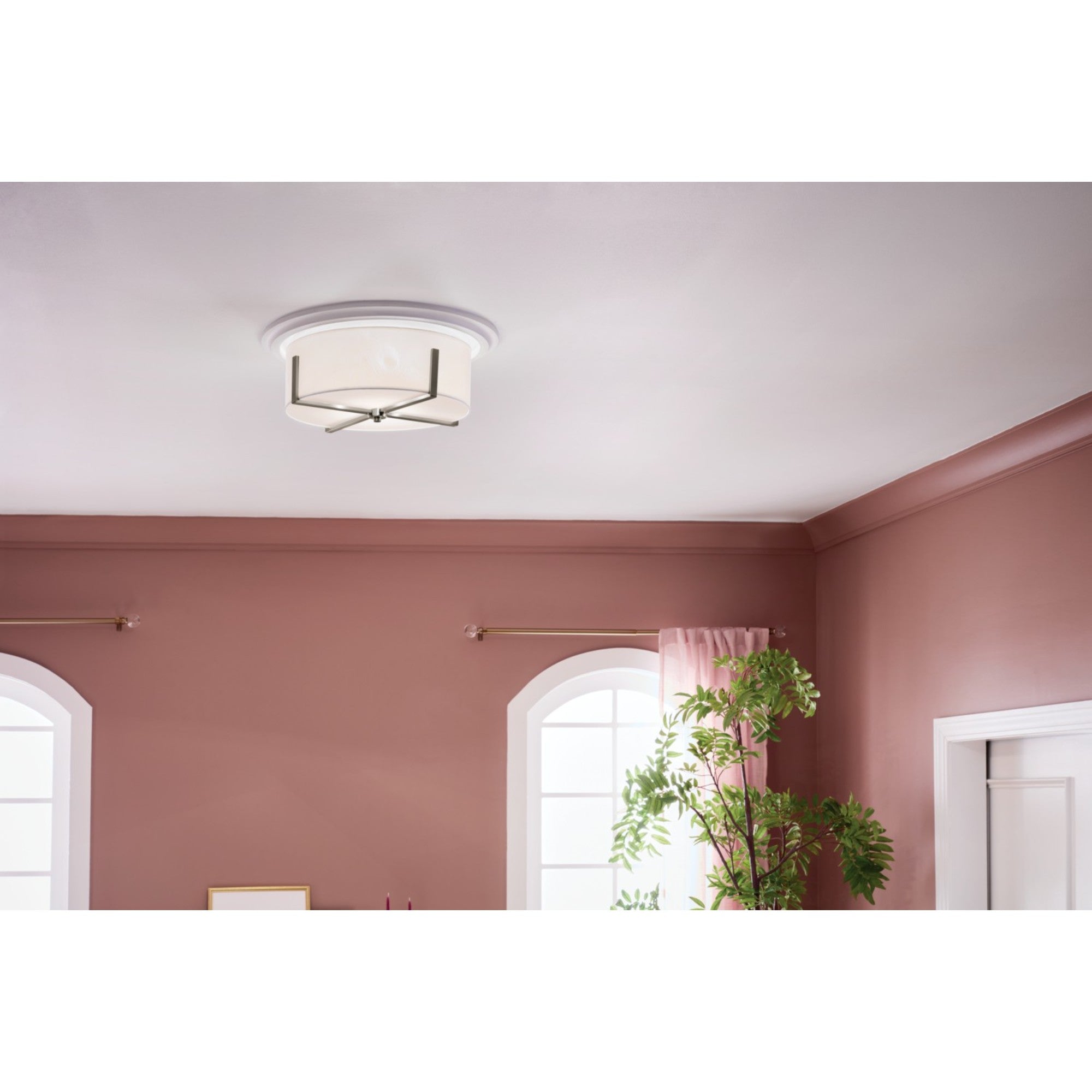 Malen 20" 4-Light Flush Mount, Classic Pewter Finish - Bees Lighting