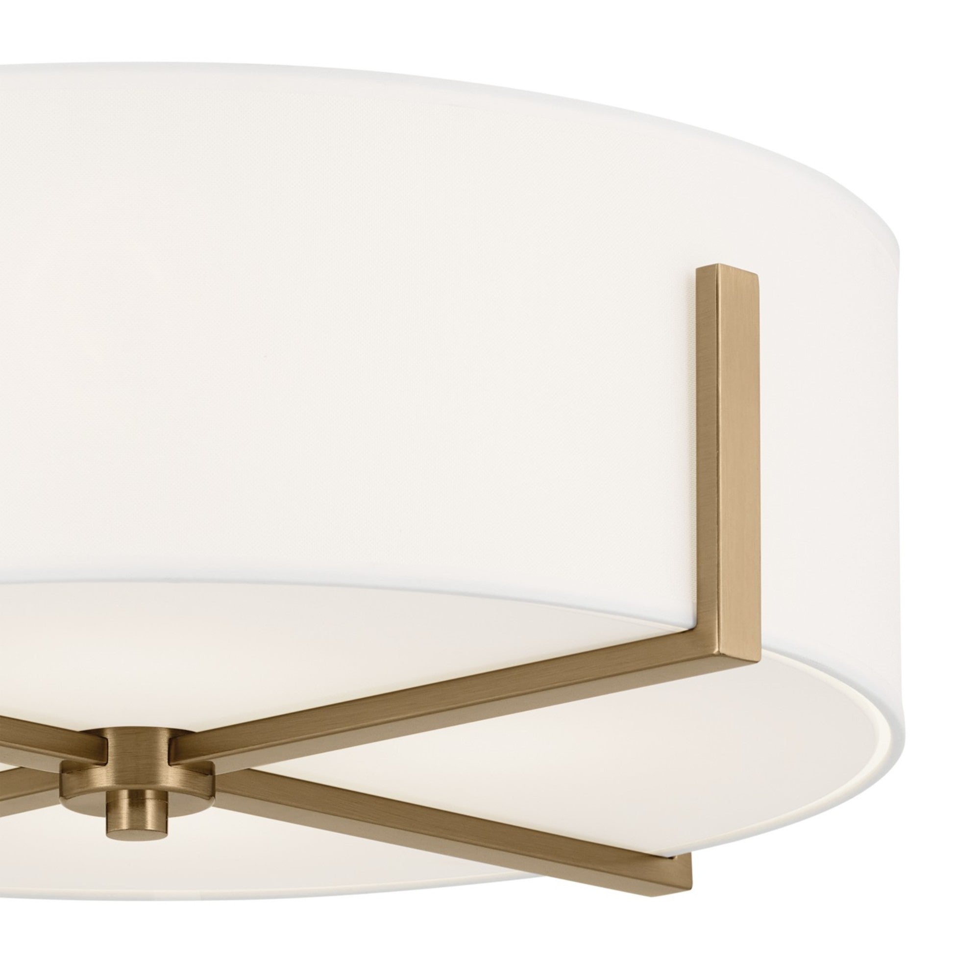 Malen 20" 4-Light Flush Mount, Champagne Bronze Finish - Bees Lighting
