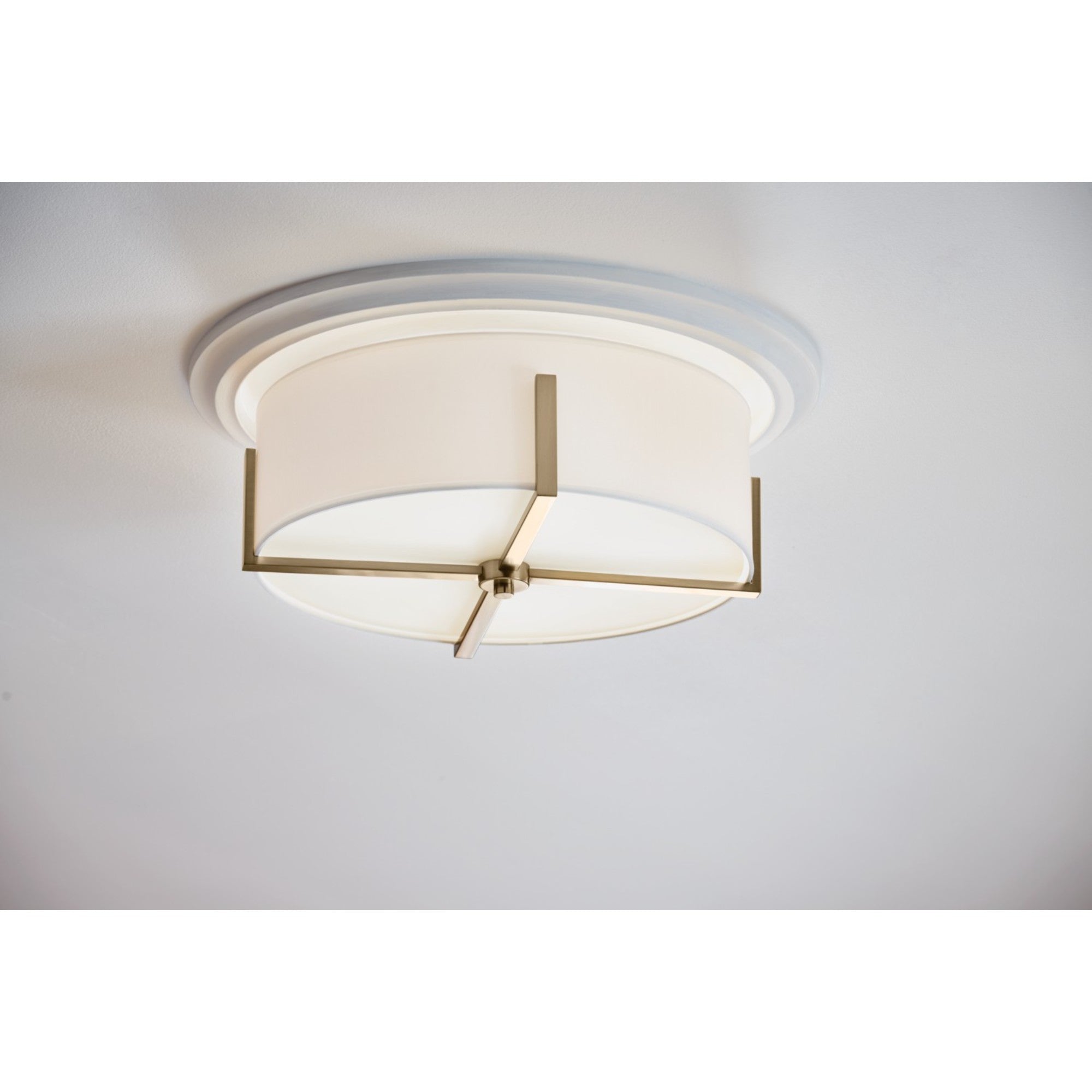 Malen 20" 4-Light Flush Mount, Champagne Bronze Finish - Bees Lighting