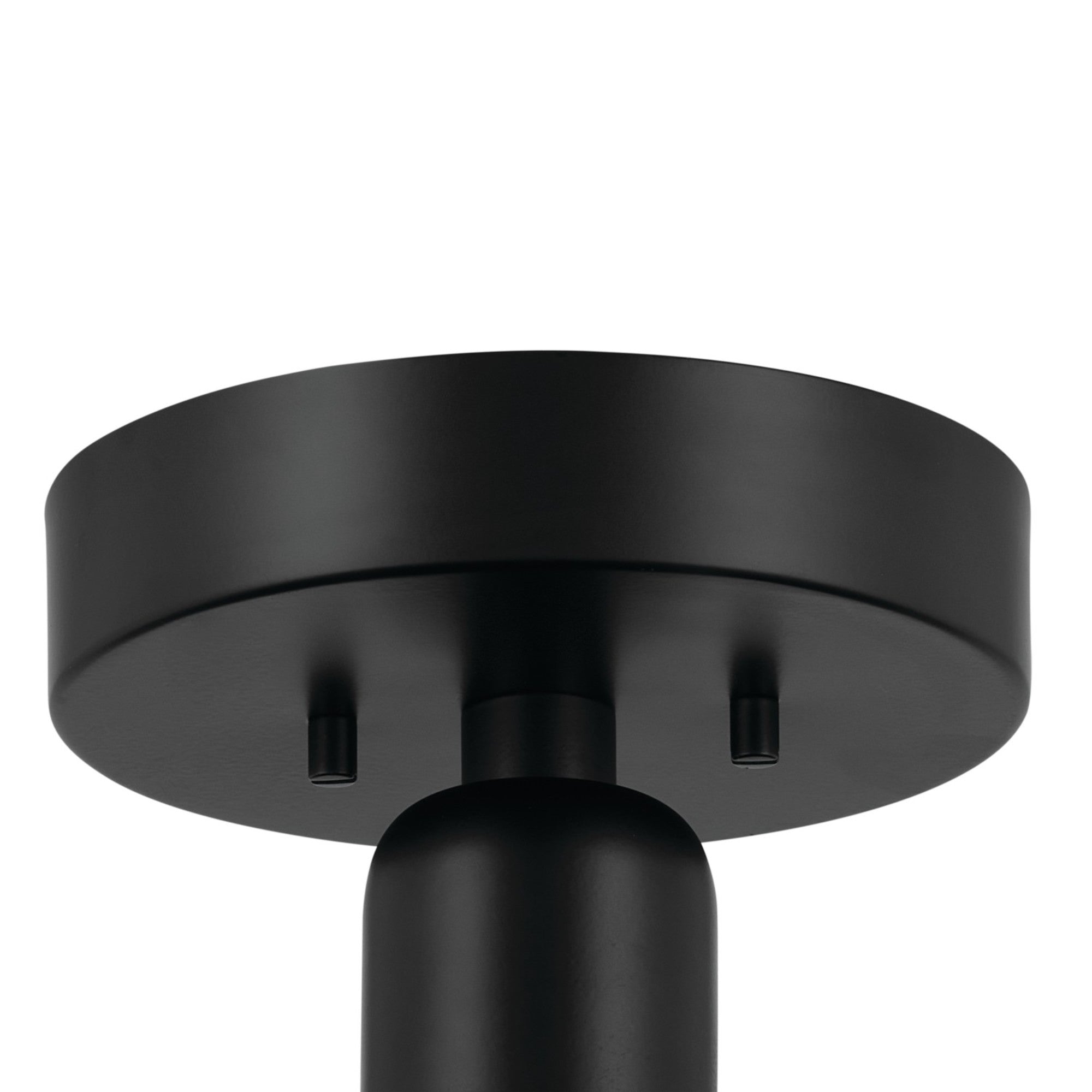 Riu 14" LED Semi-Flush Mount, Black Finish - Bees Lighting