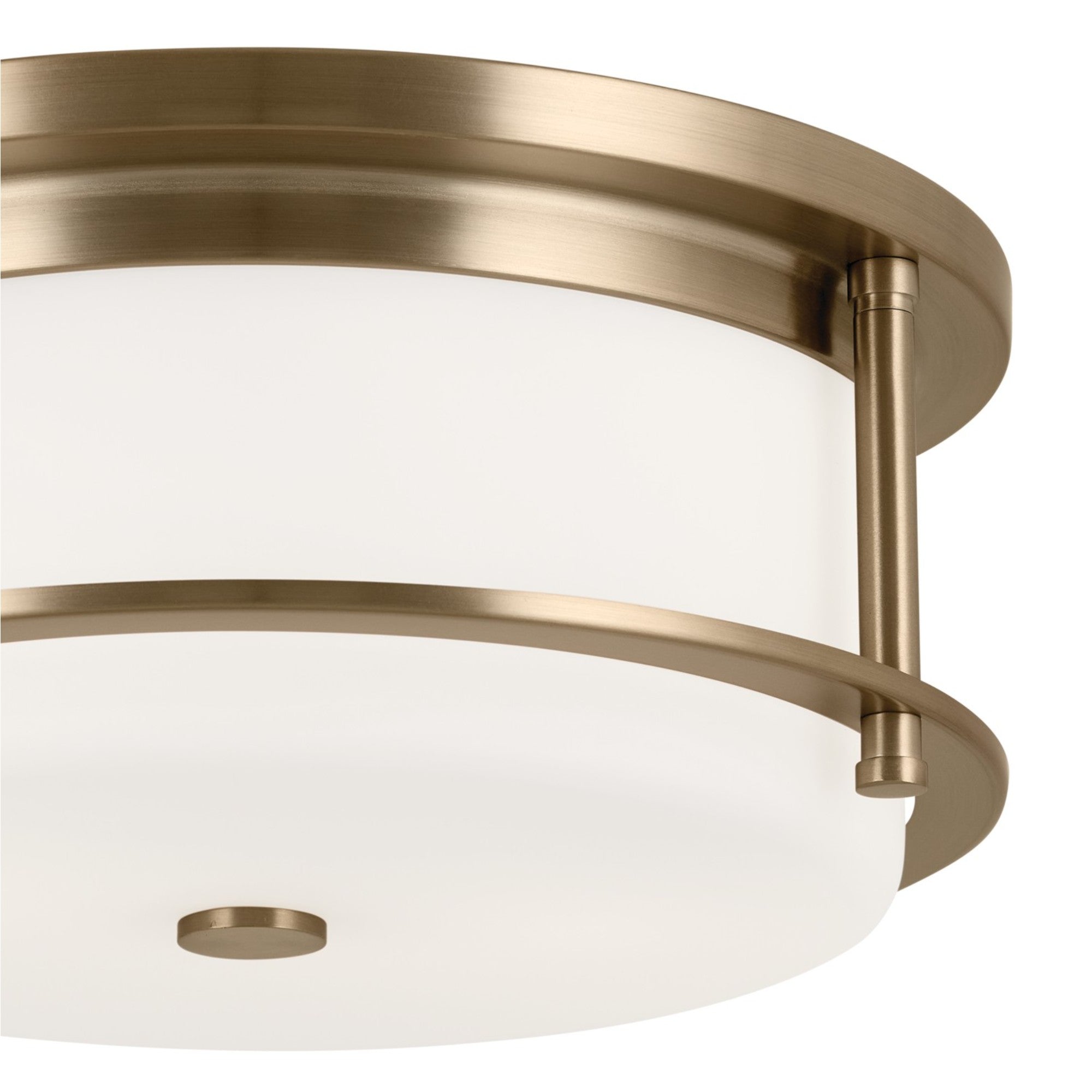Brit 12" 2-Light Flush Mount, Champagne Bronze Finish - Bees Lighting
