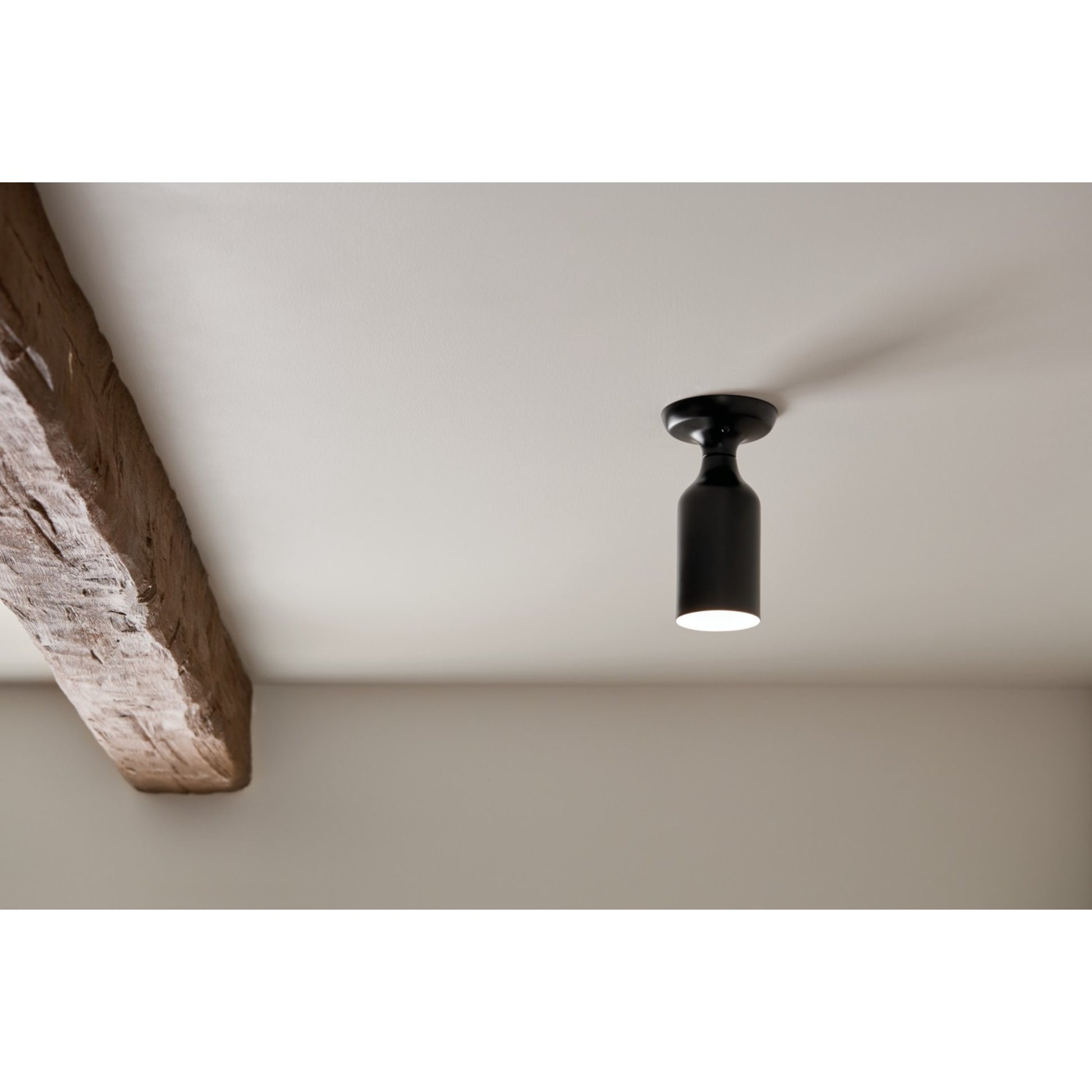 Sisu 5" Semi-Flush Mount, Black Finish - Bees Lighting