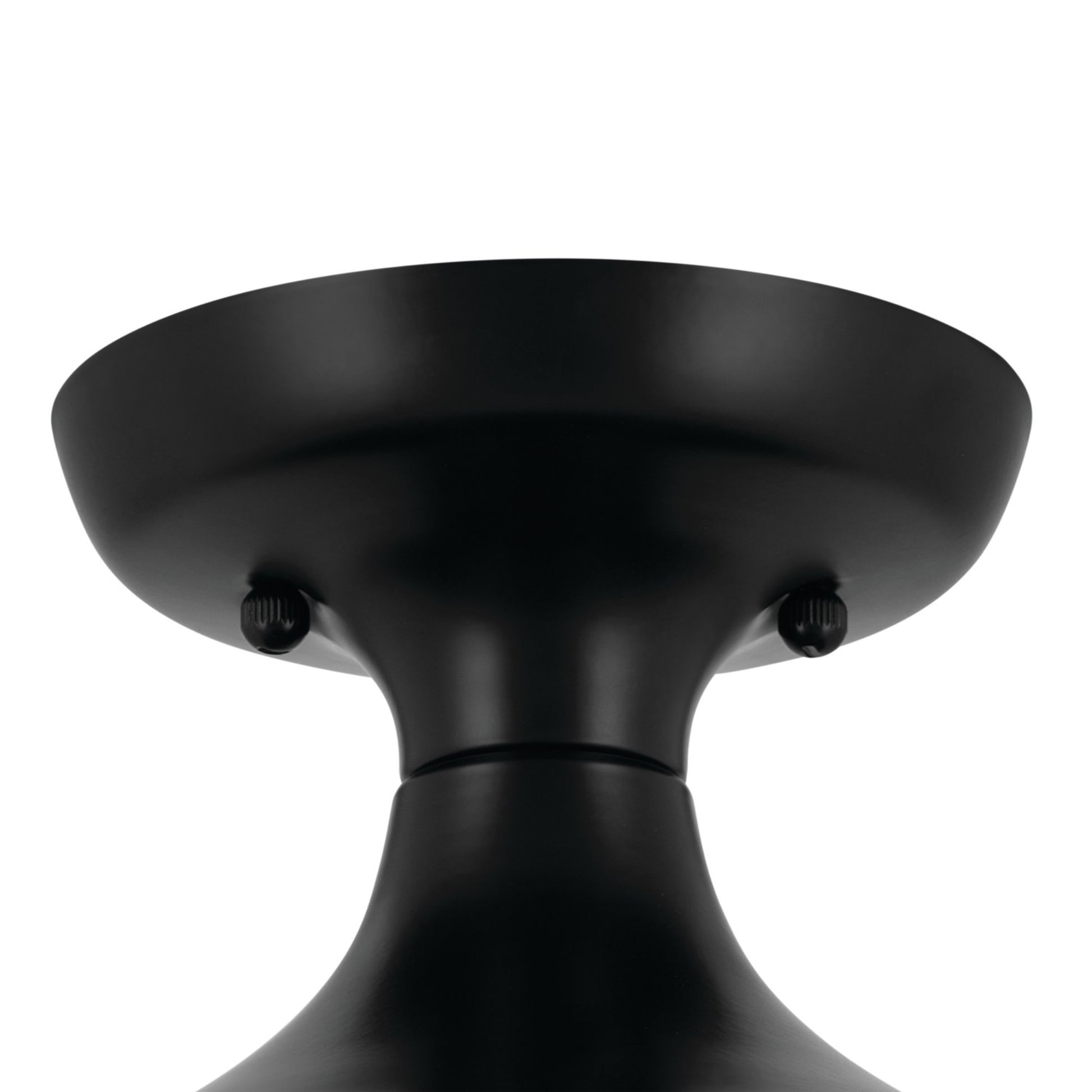 Sisu 8" Semi-Flush Mount, Black Finish - Bees Lighting