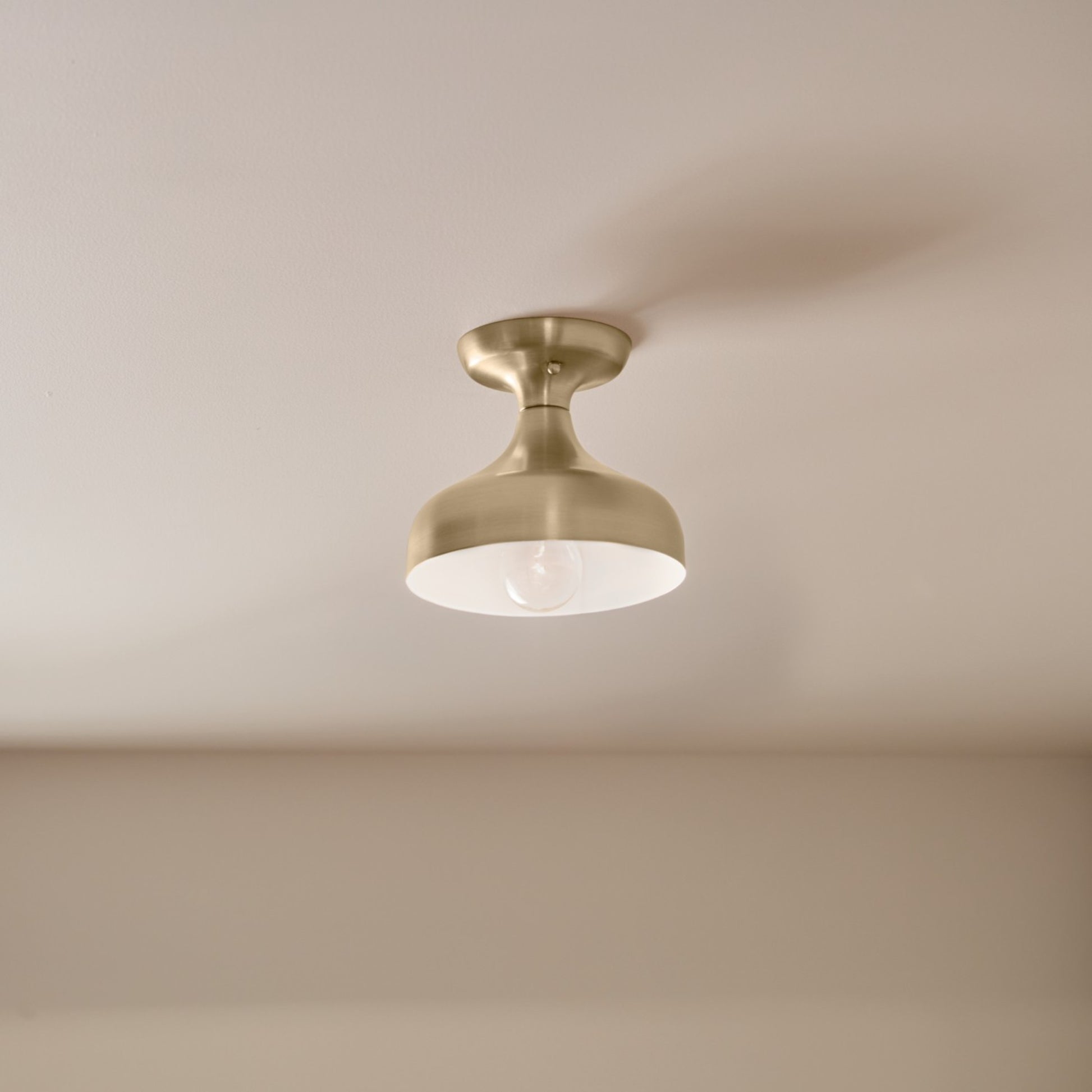 Sisu 8" Semi-Flush Mount, Champagne Bronze Finish - Bees Lighting
