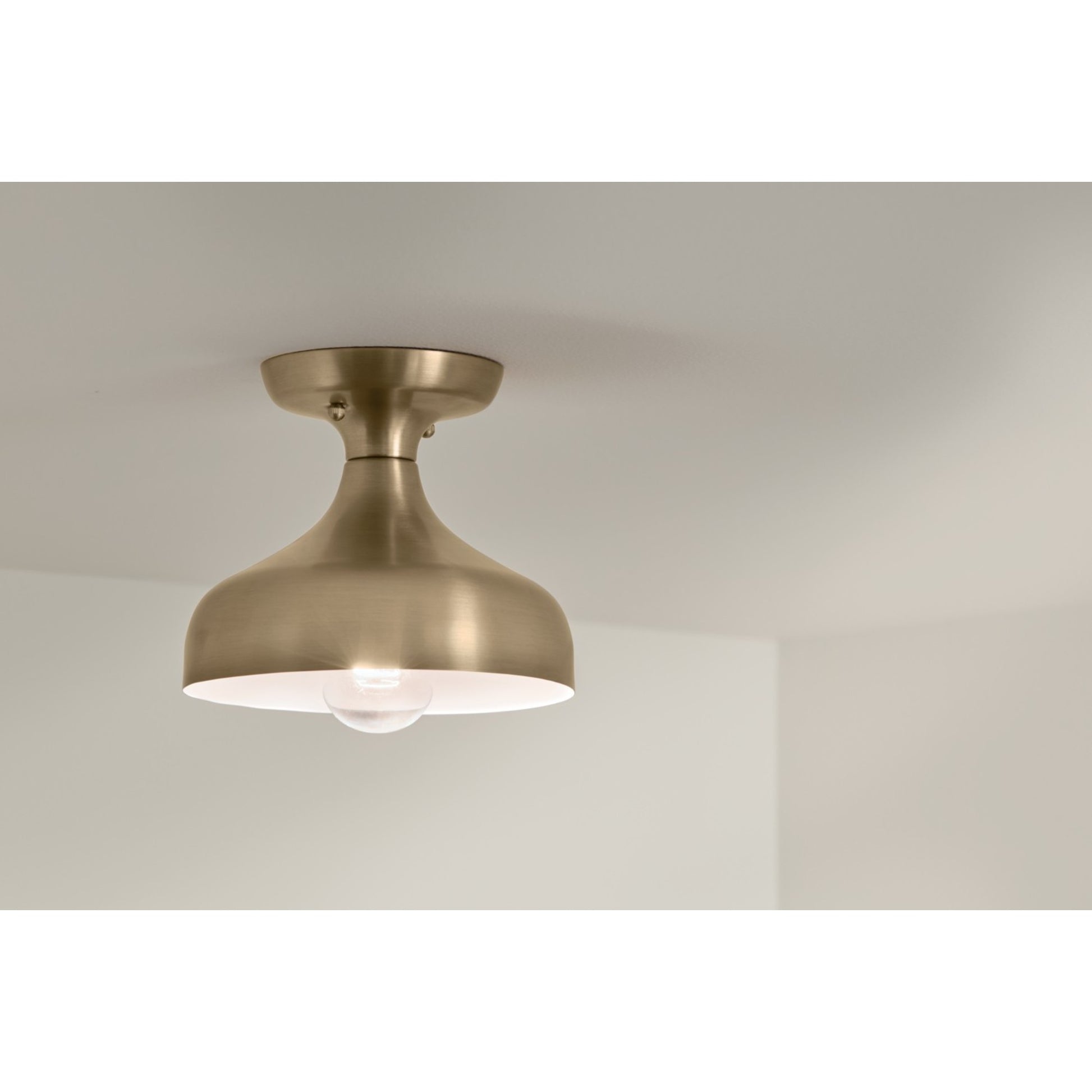 Sisu 8" Semi-Flush Mount, Champagne Bronze Finish - Bees Lighting