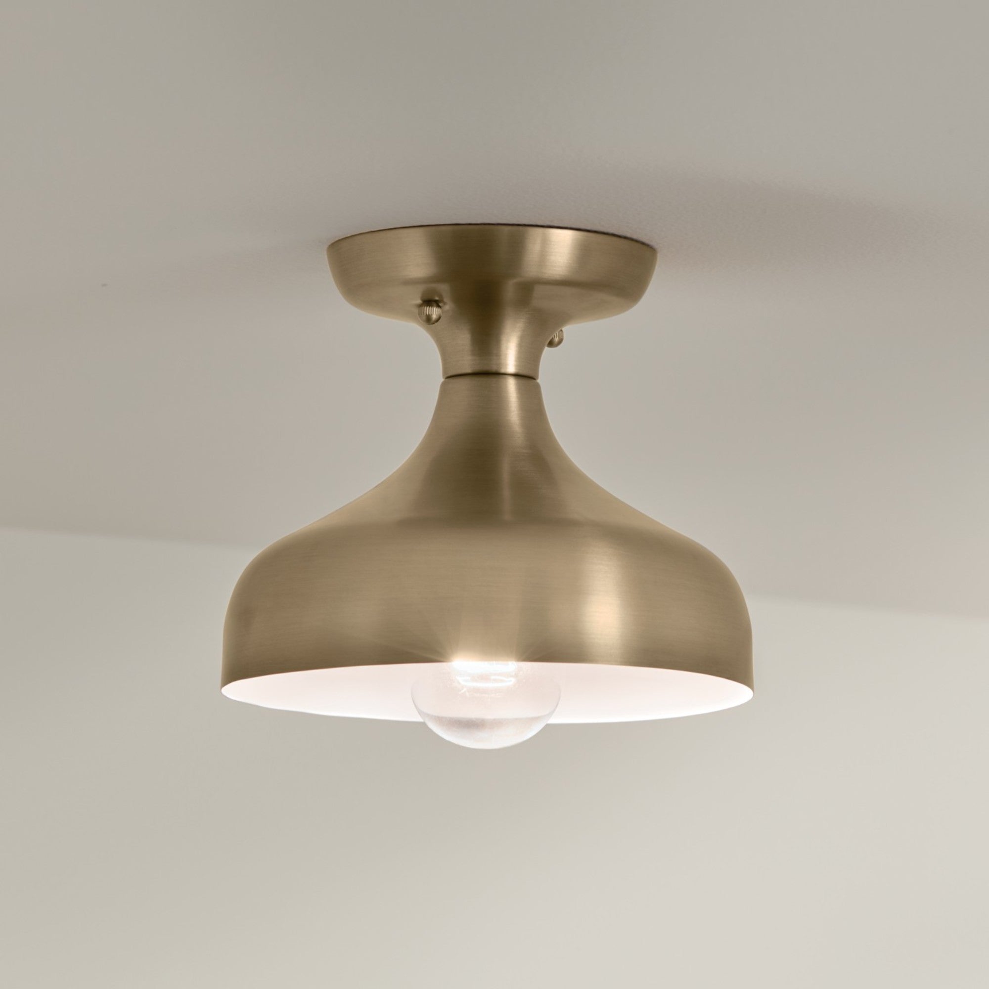 Sisu 8" Semi-Flush Mount, Champagne Bronze Finish - Bees Lighting