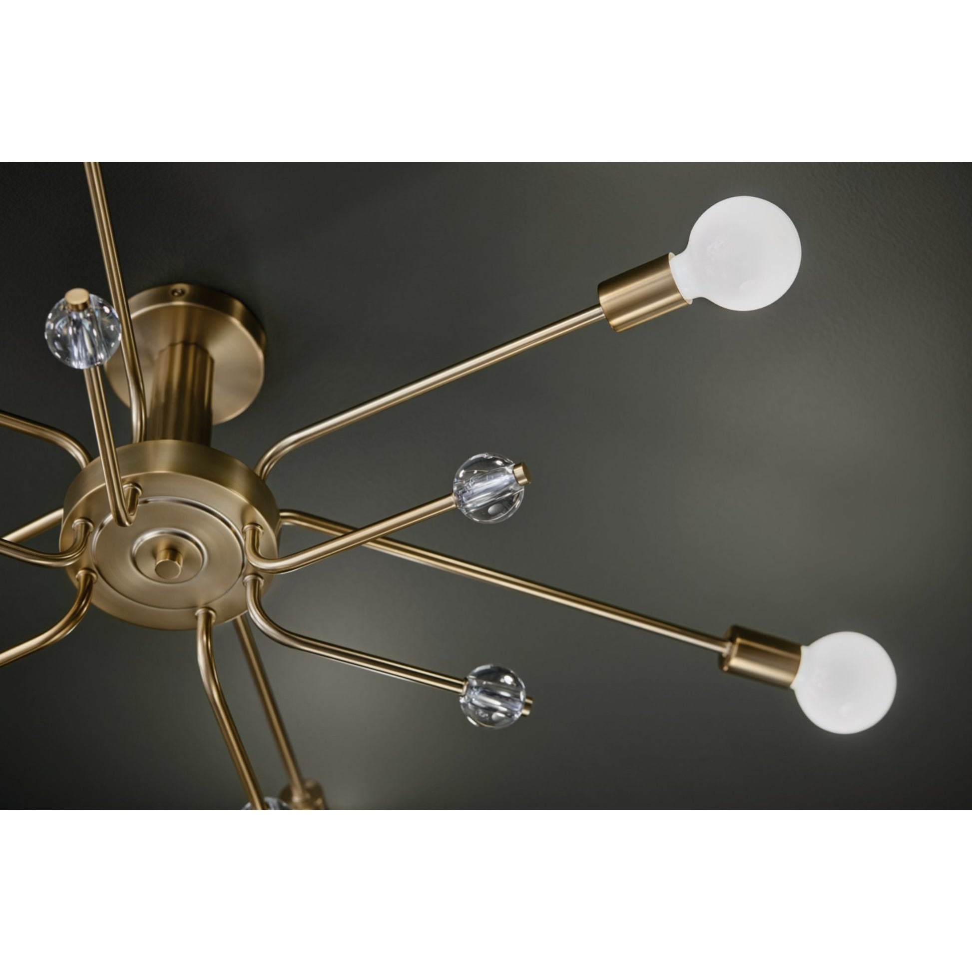 Ocala 41" 6-Light Semi-Flush Mount, Champagne Bronze Finish - Bees Lighting