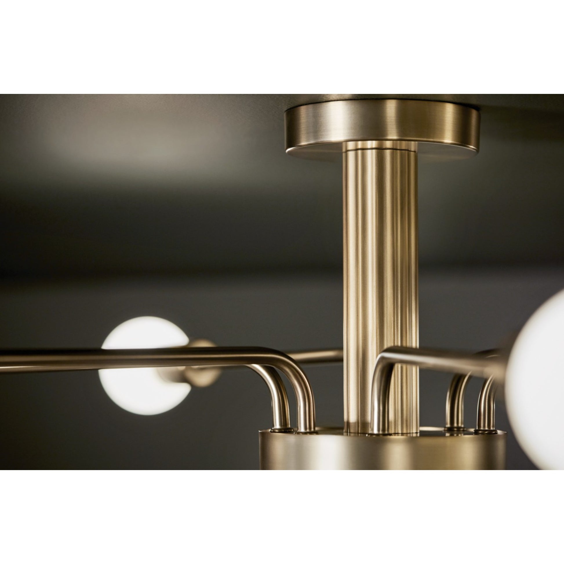 Ocala 41" 6-Light Semi-Flush Mount, Champagne Bronze Finish - Bees Lighting