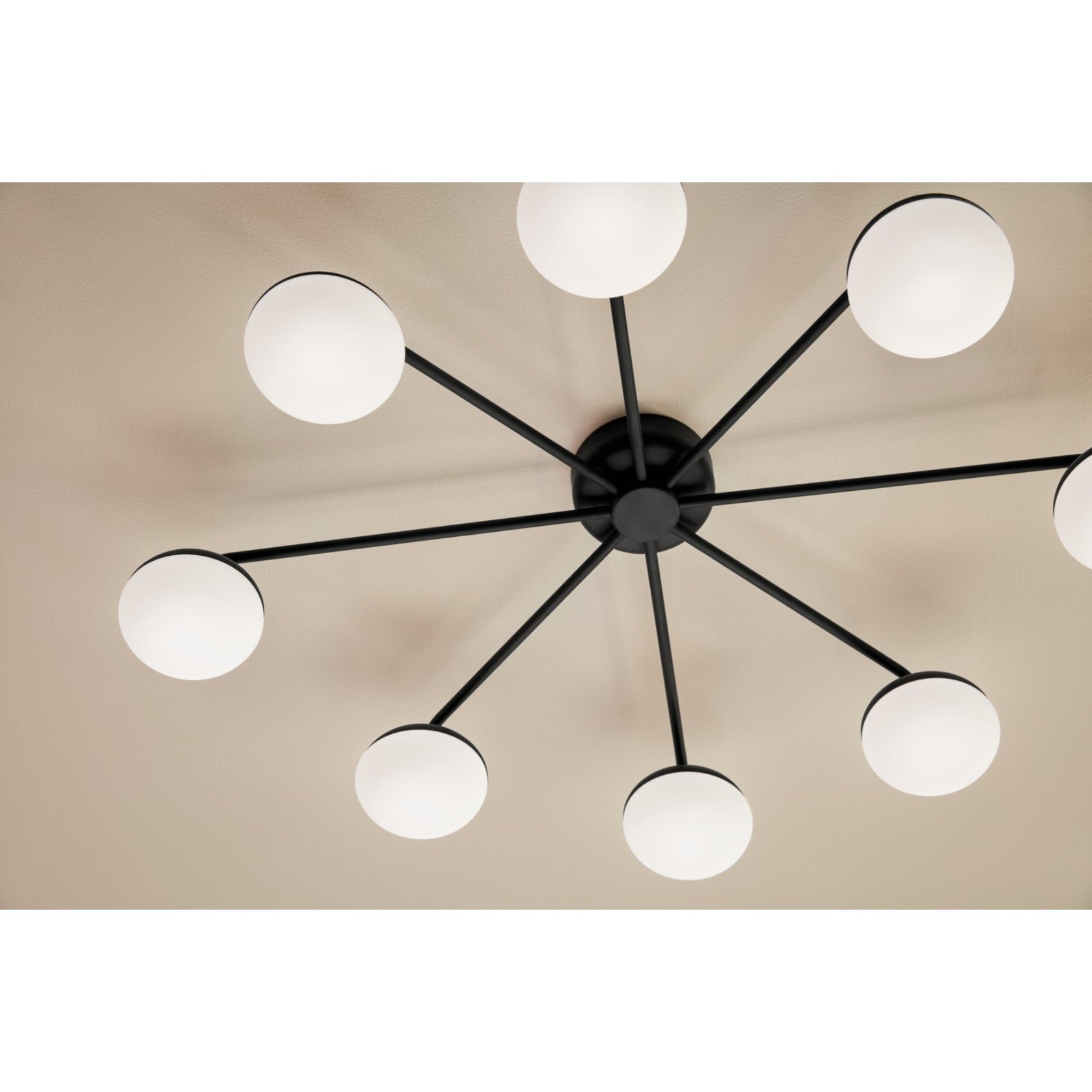Remy 41" LED Semi-Flush Mount, Black Finish - Bees Lighting