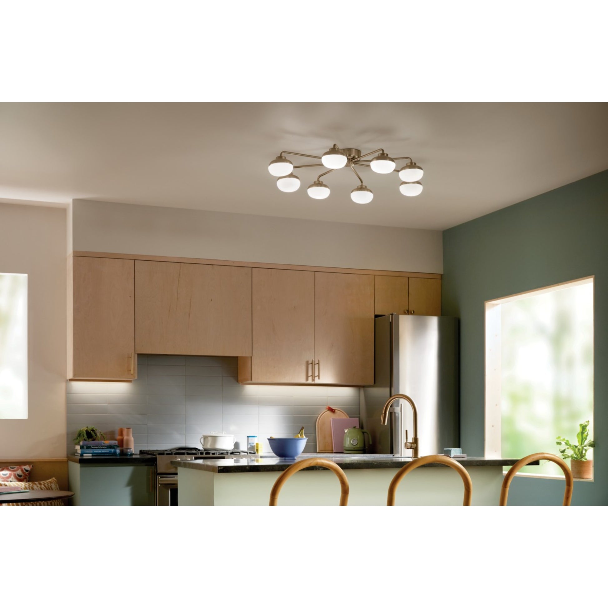 Remy 41" LED Semi-Flush Mount, Champagne Bronze Finish - Bees Lighting