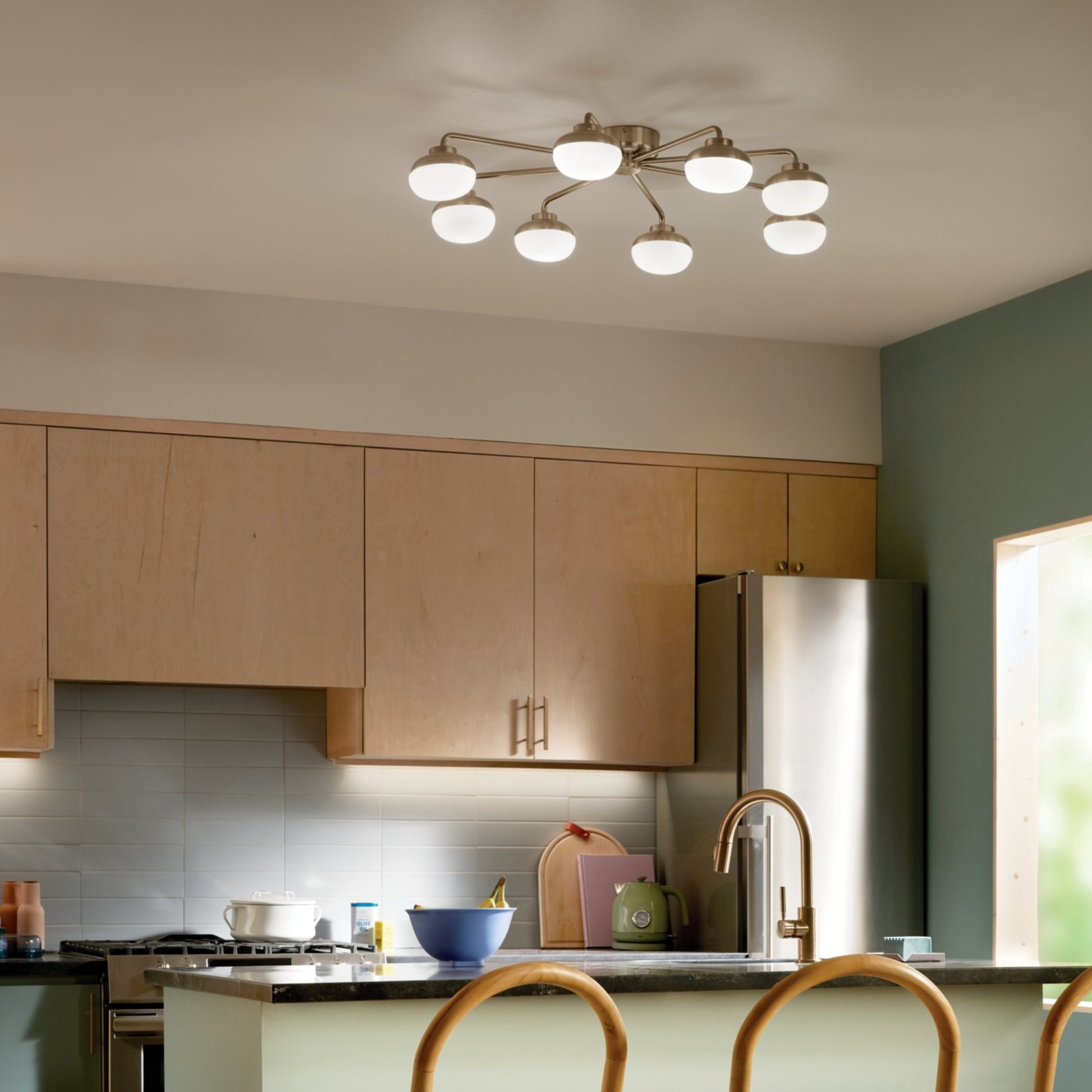Remy 41" LED Semi-Flush Mount, Champagne Bronze Finish - Bees Lighting