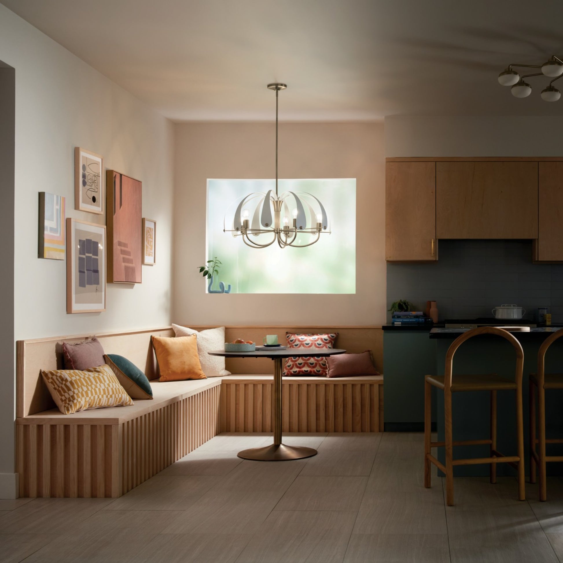 Remy 41" LED Semi-Flush Mount, Champagne Bronze Finish - Bees Lighting
