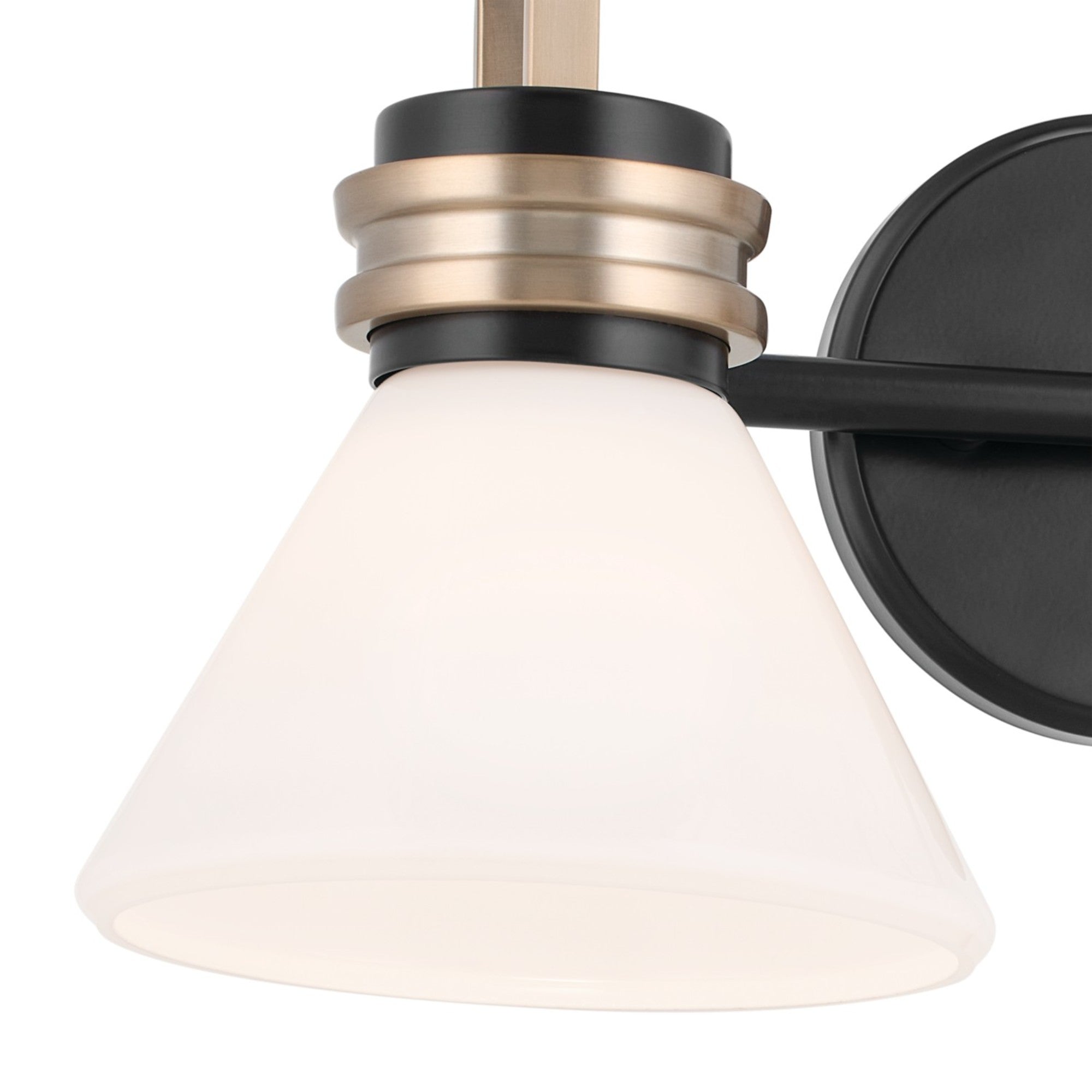 Farum 19" 2-Light Bath Vanity Light, Black Finish - Bees Lighting