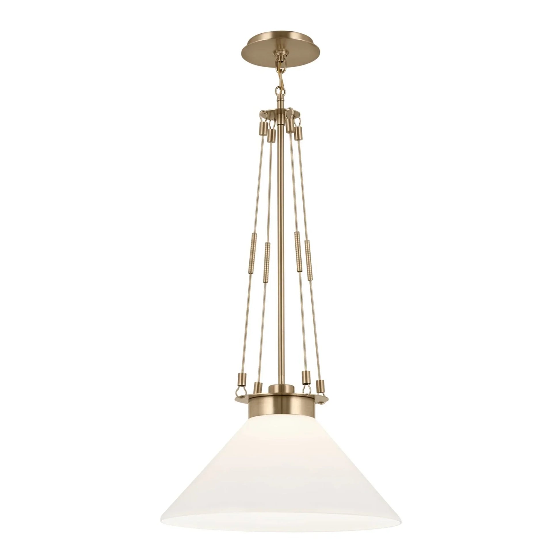 Albers 18" Pendant, Champagne Bronze Finish - Bees Lighting