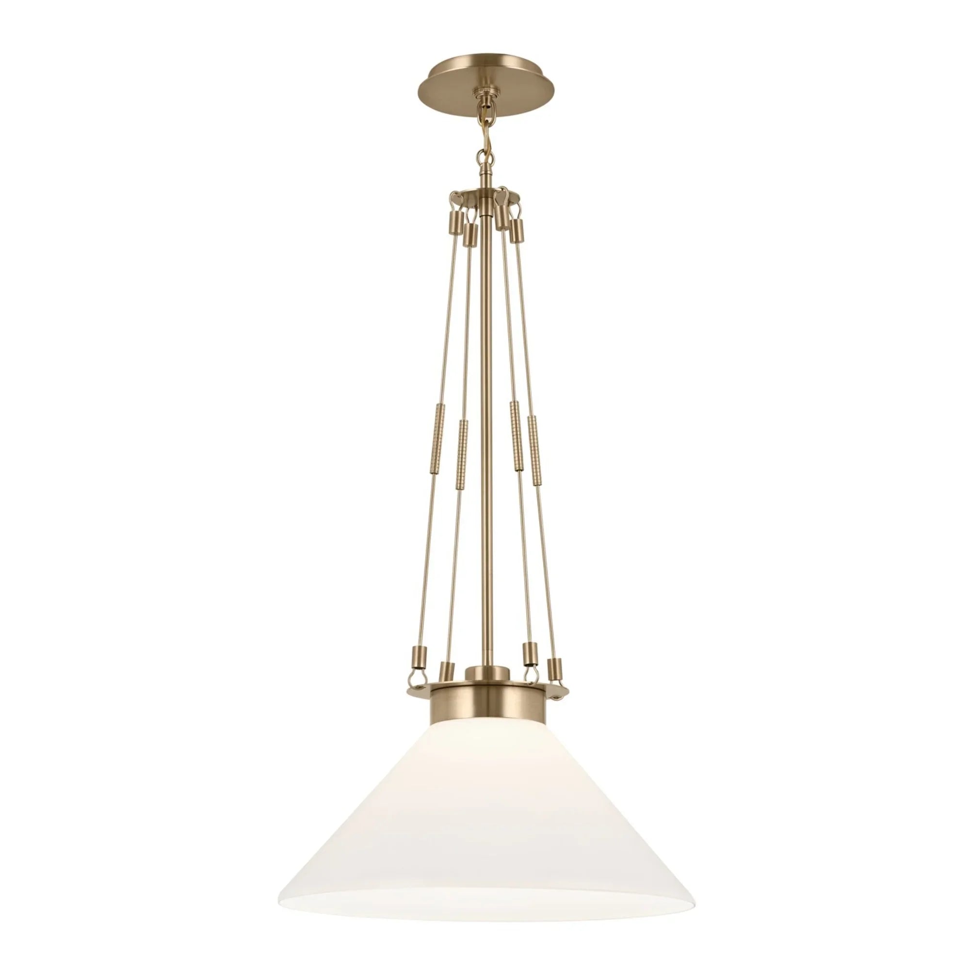 Albers 18" Pendant, Champagne Bronze Finish - Bees Lighting