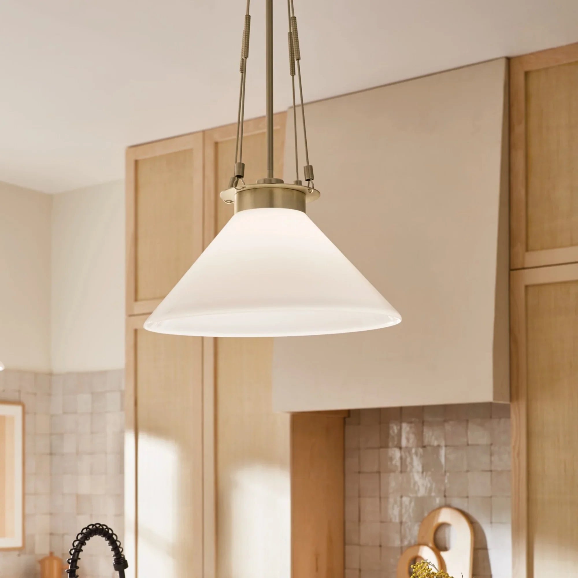Albers 18" Pendant, Champagne Bronze Finish - Bees Lighting