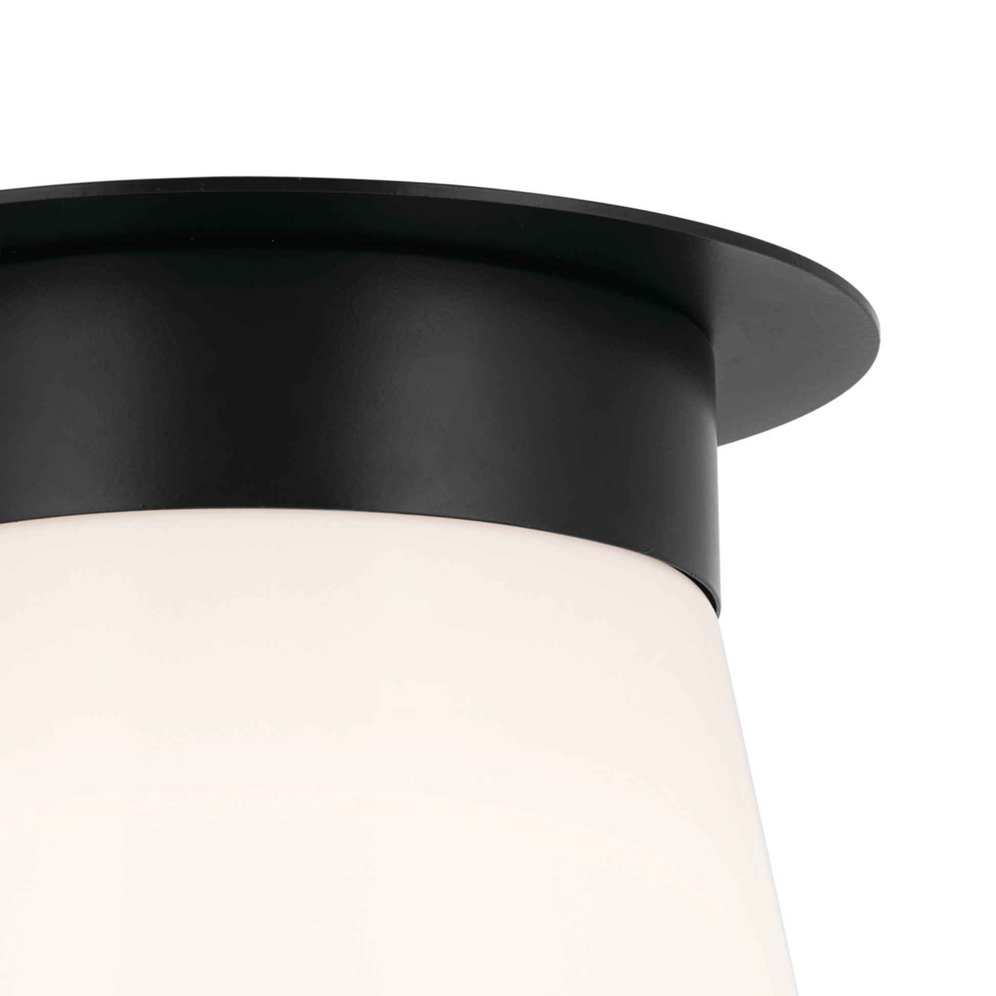 Albers 9" Flush Mount, Black Finish - Bees Lighting