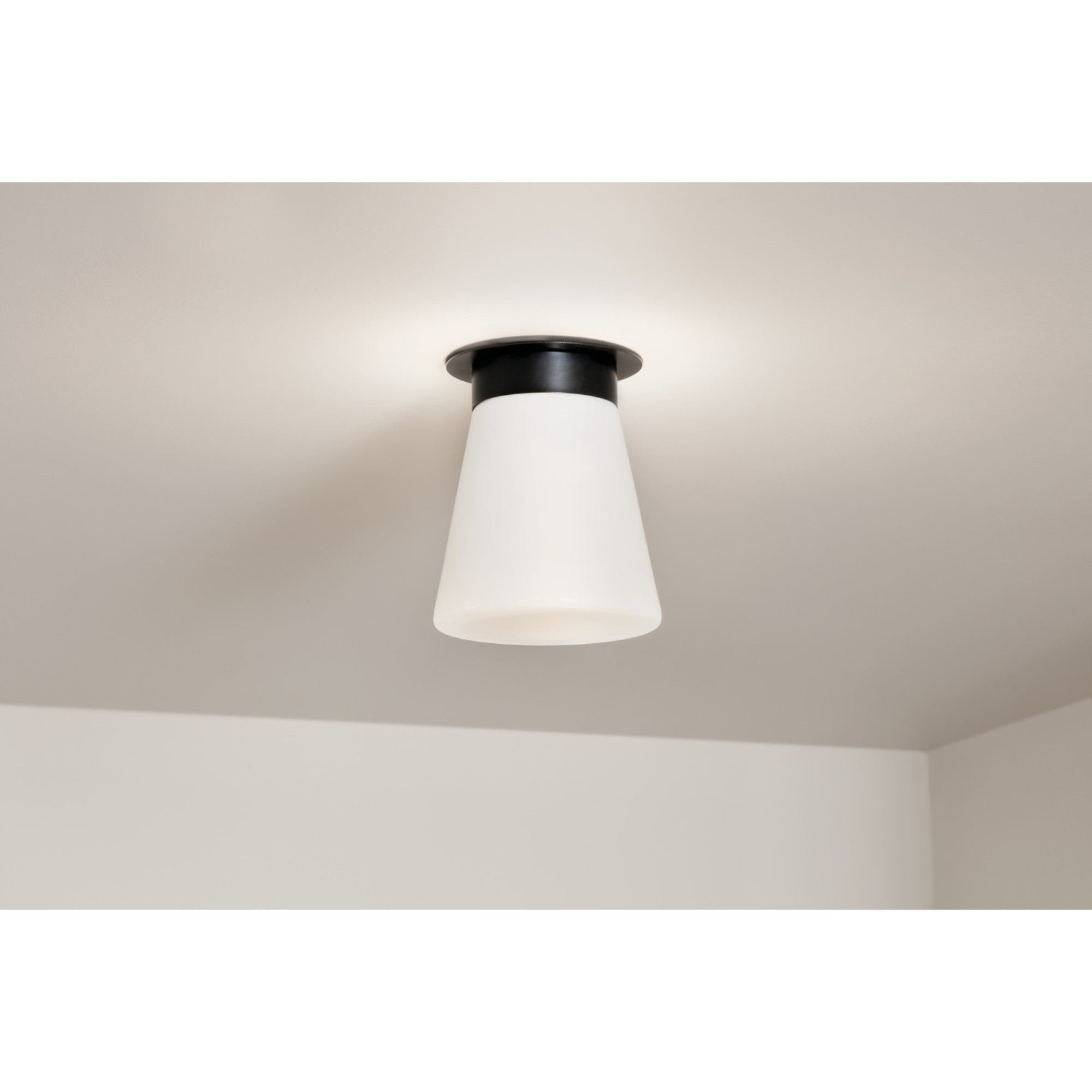 Albers 9" Flush Mount, Black Finish - Bees Lighting