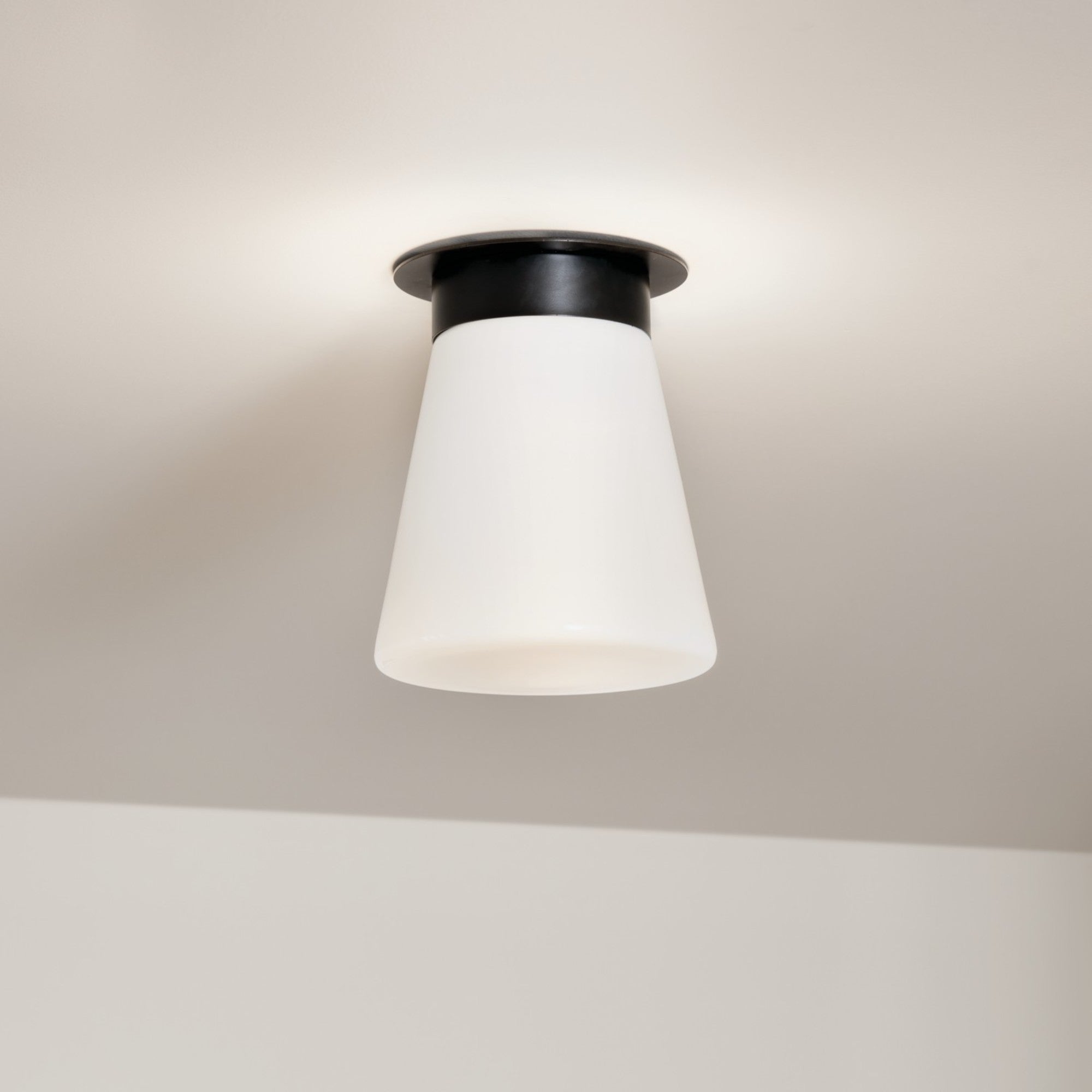 Albers 9" Flush Mount, Black Finish - Bees Lighting