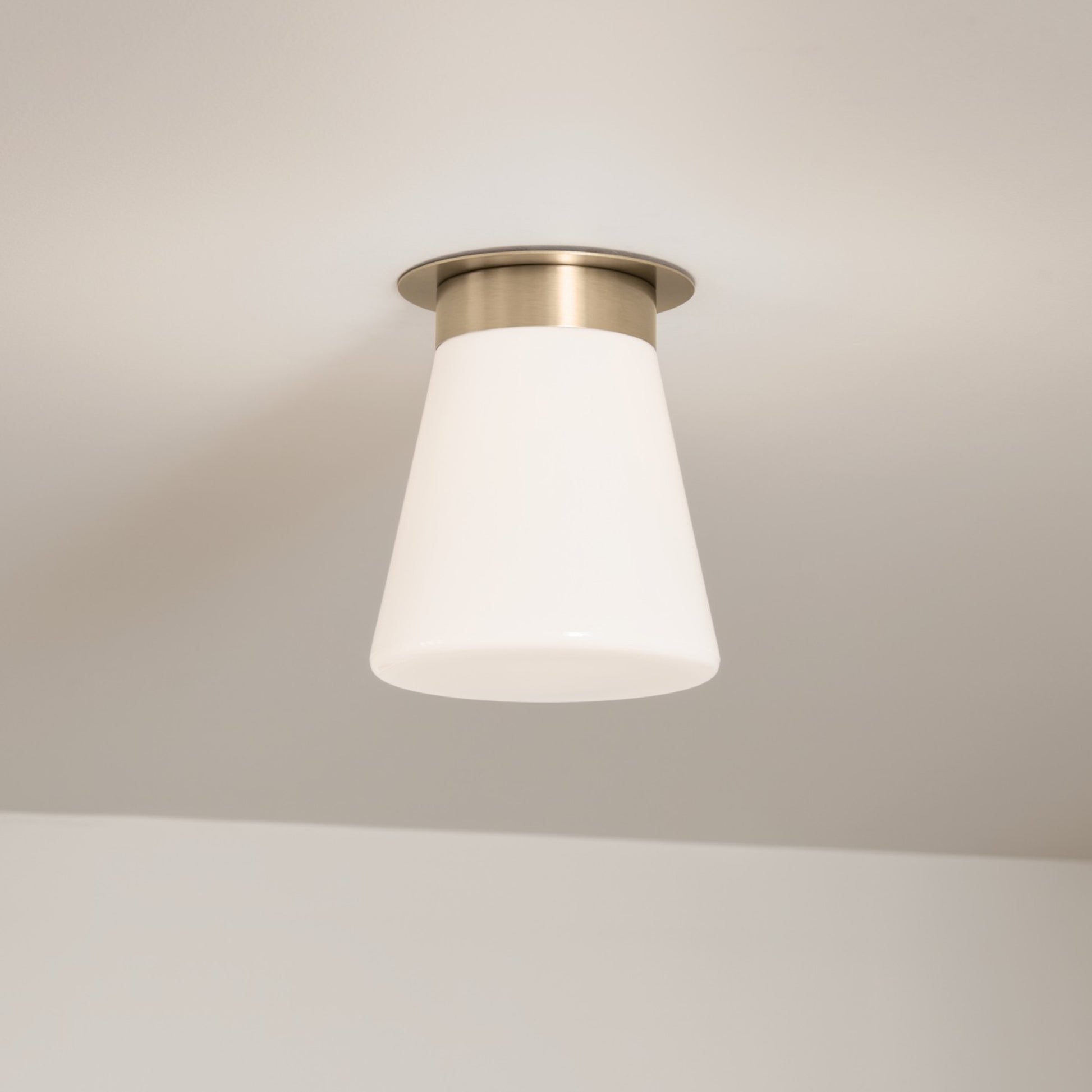 Albers 9" Flush Mount, Champagne Bronze Finish - Bees Lighting
