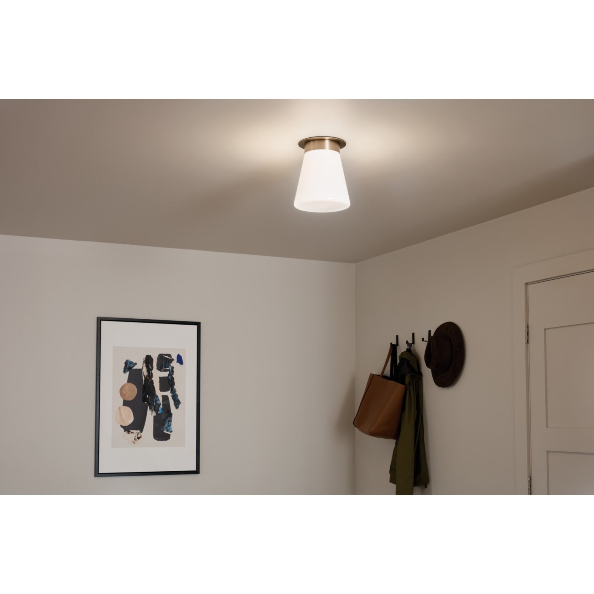 Albers 9" Flush Mount, Champagne Bronze Finish - Bees Lighting