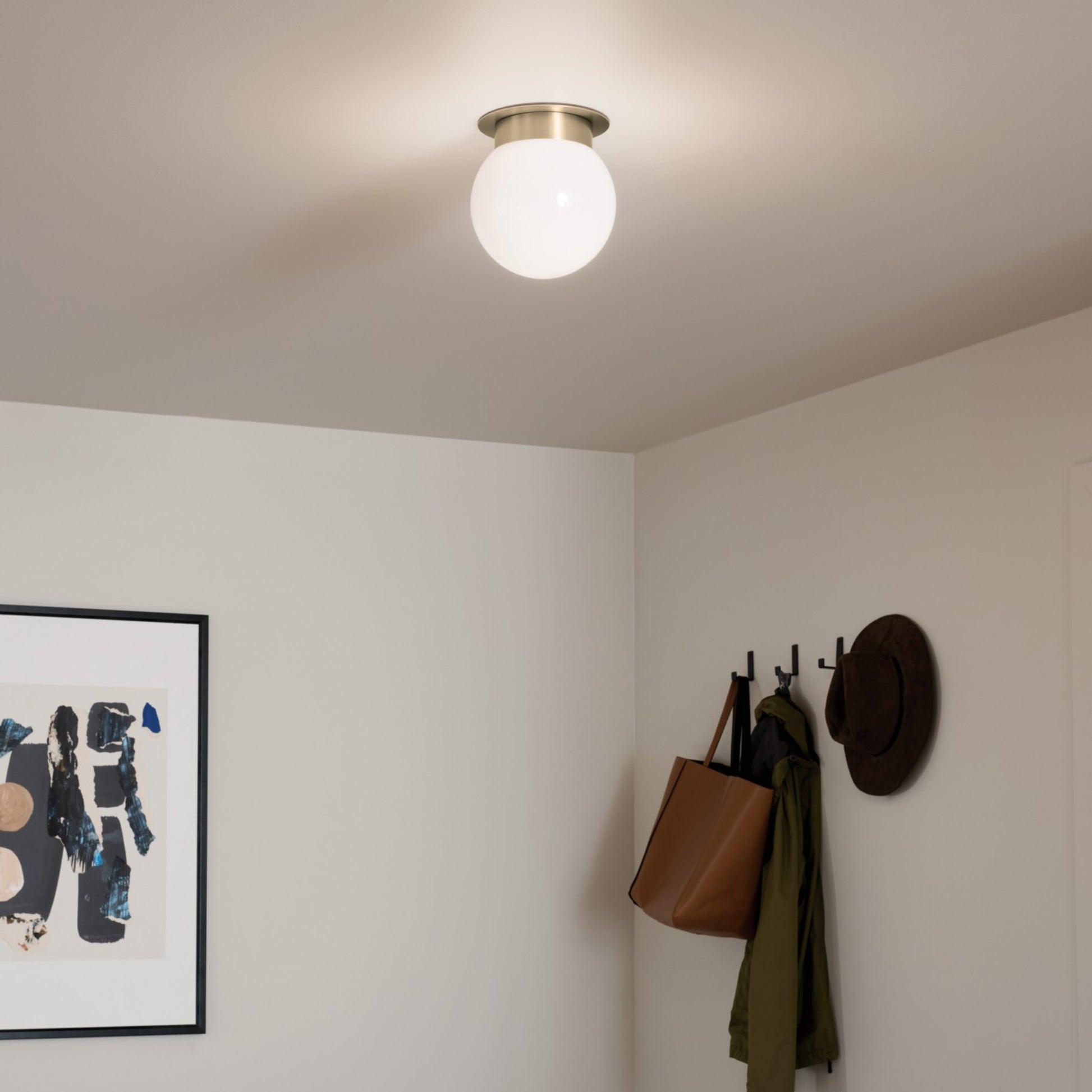 Albers 8" Flush Mount, Champagne Bronze Finish - Bees Lighting