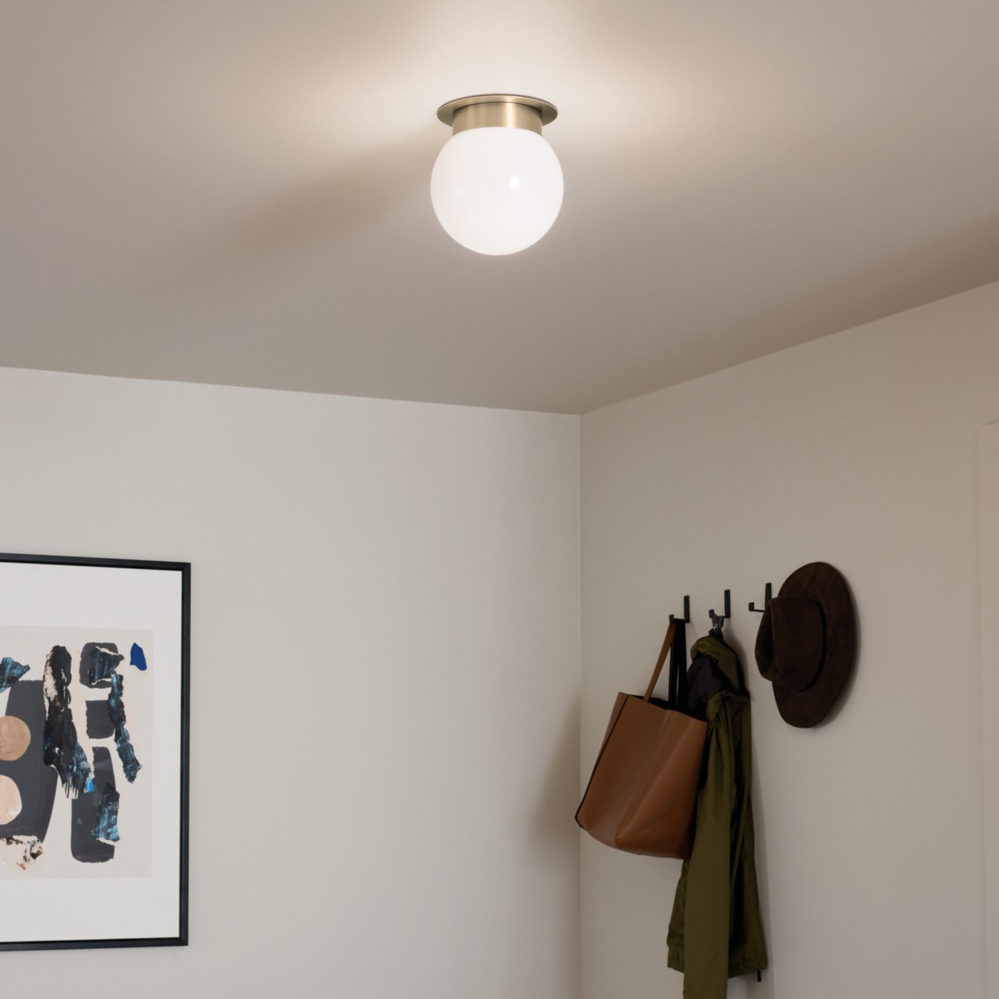 Albers 8" Flush Mount, Champagne Bronze Finish - Bees Lighting