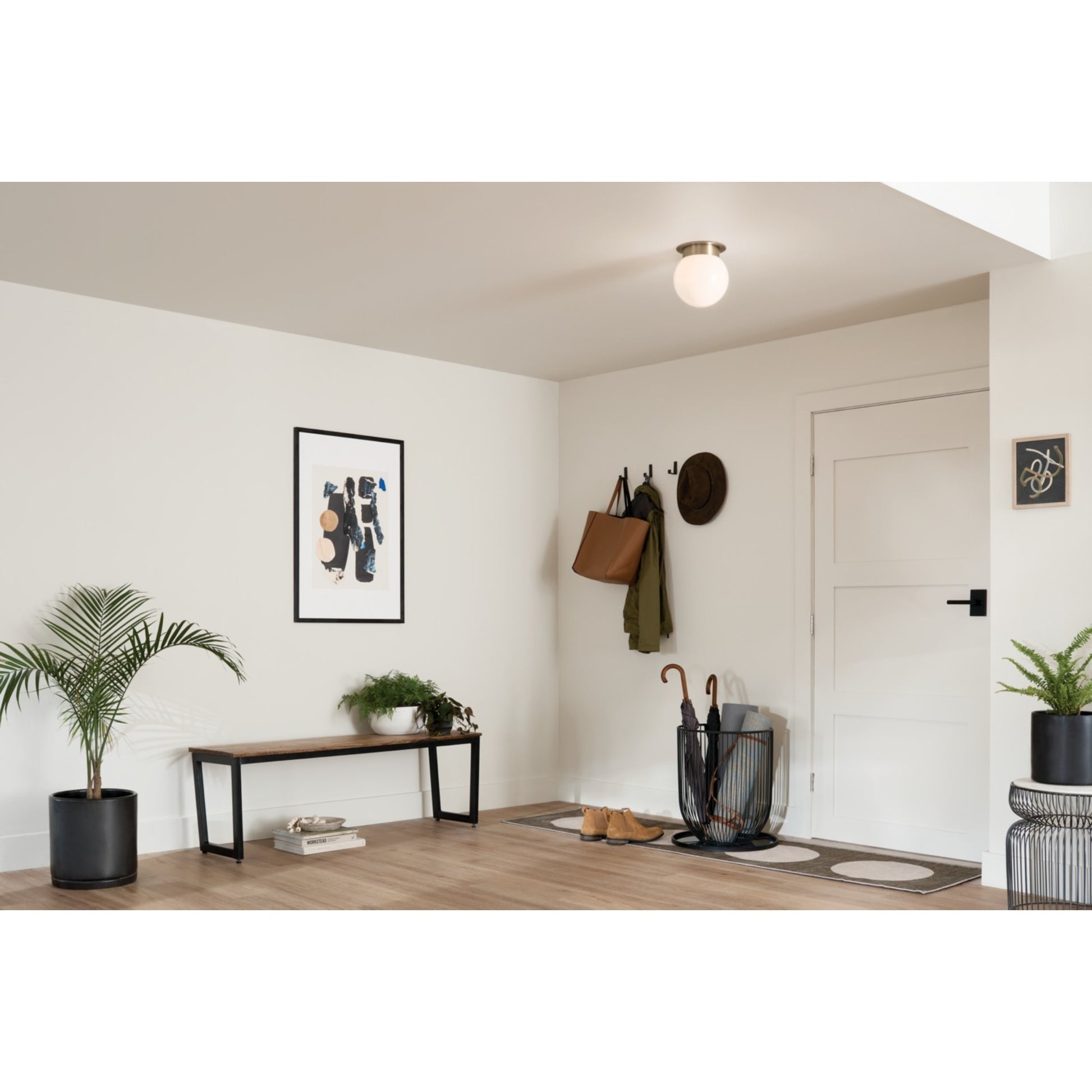 Albers 8" Flush Mount, Champagne Bronze Finish - Bees Lighting