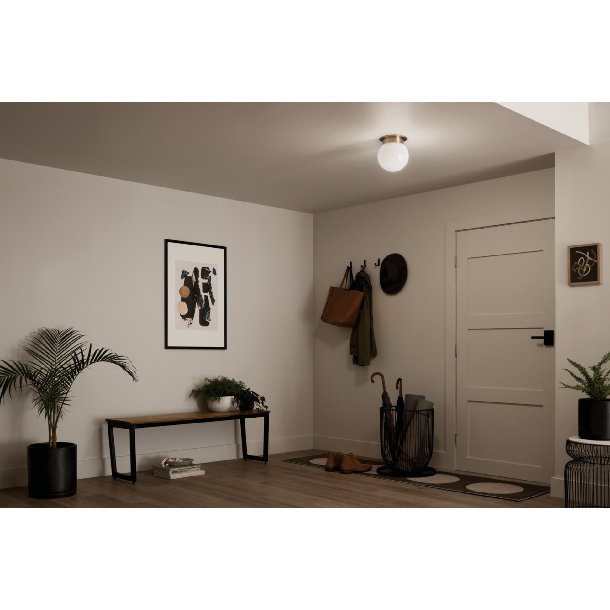 Albers 8" Flush Mount, Champagne Bronze Finish - Bees Lighting