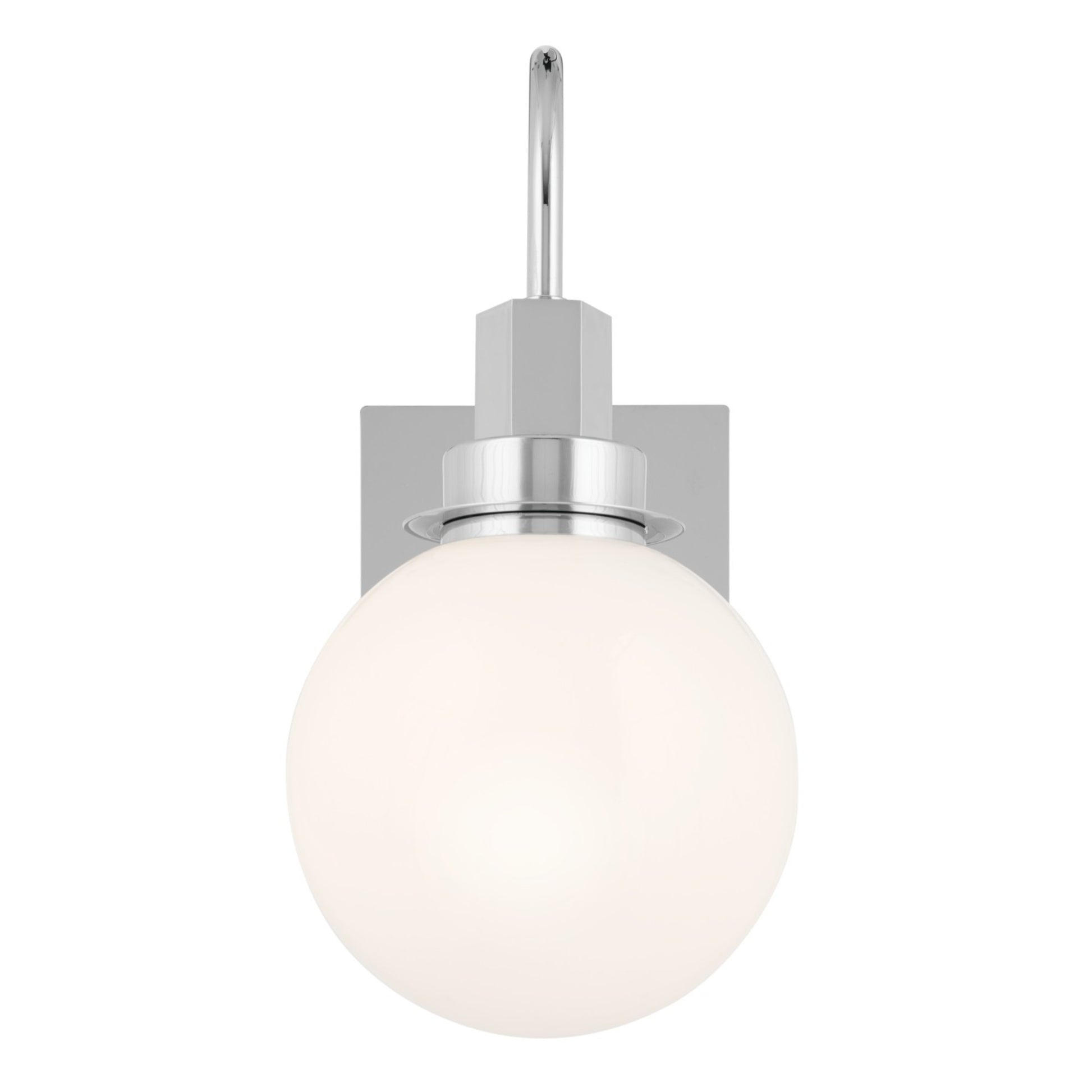Hex 12" Wall Sconce, Chrome Finish - Bees Lighting