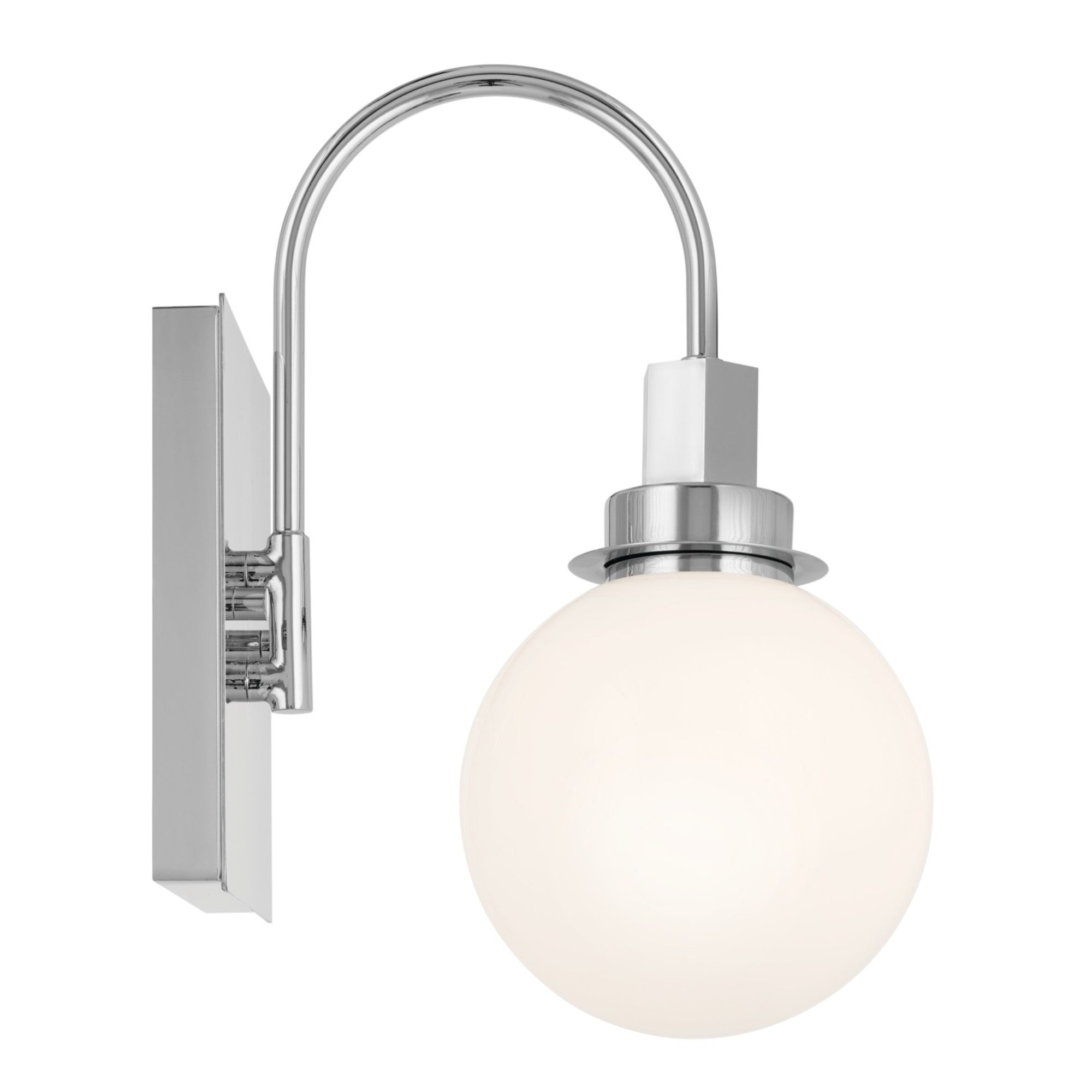 Hex 12" Wall Sconce, Chrome Finish - Bees Lighting