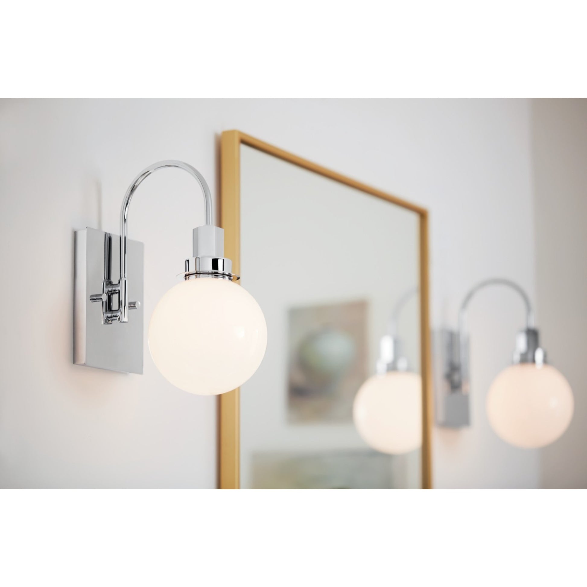 Hex 12" Wall Sconce, Chrome Finish - Bees Lighting