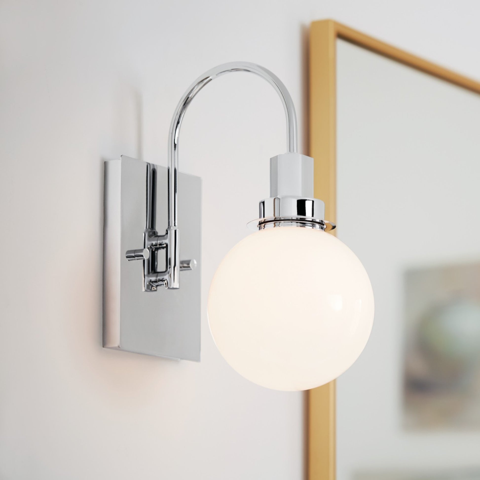 Hex 12" Wall Sconce, Chrome Finish - Bees Lighting