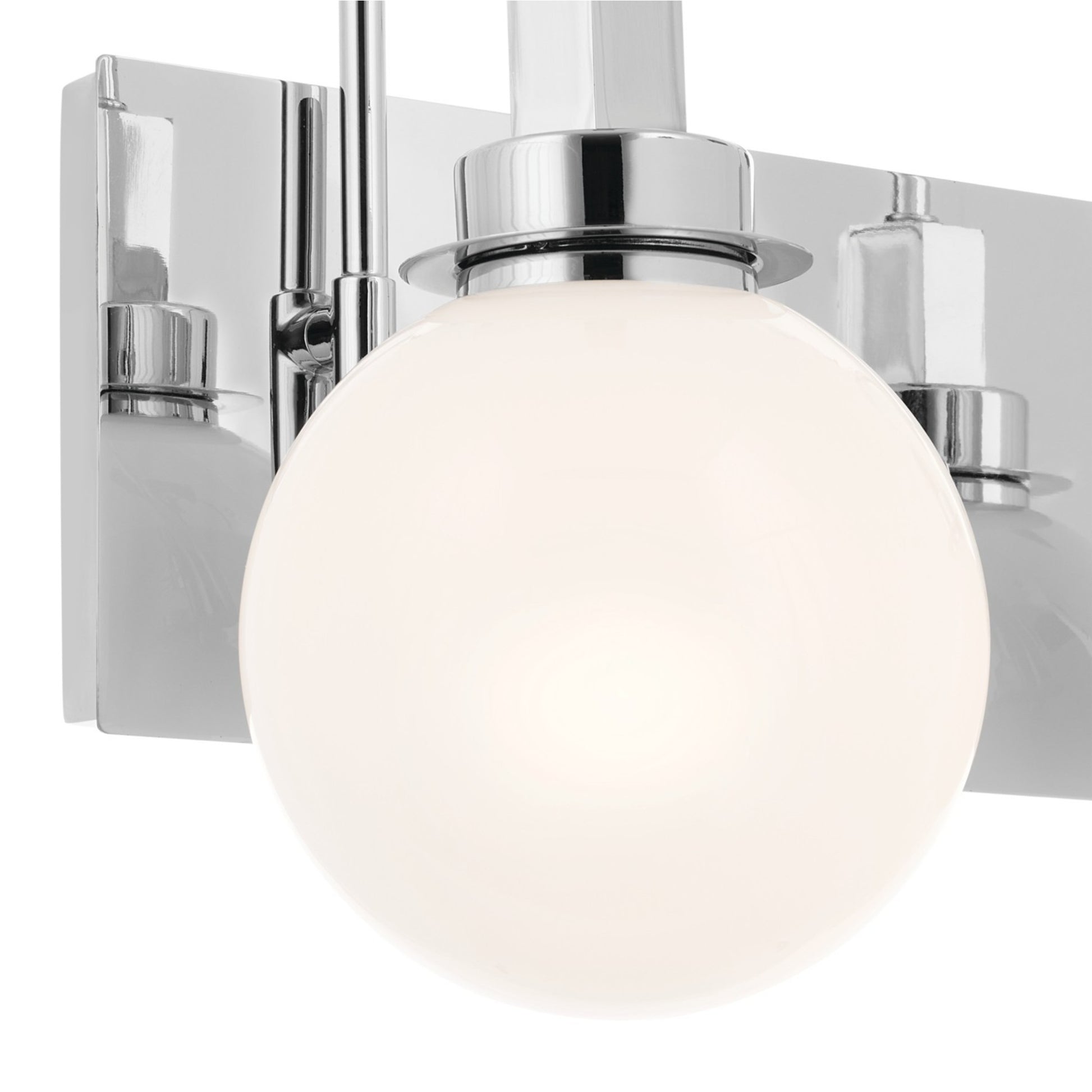 Hex 14" 2-Light Bath Vanity Light, Chrome Finish - Bees Lighting
