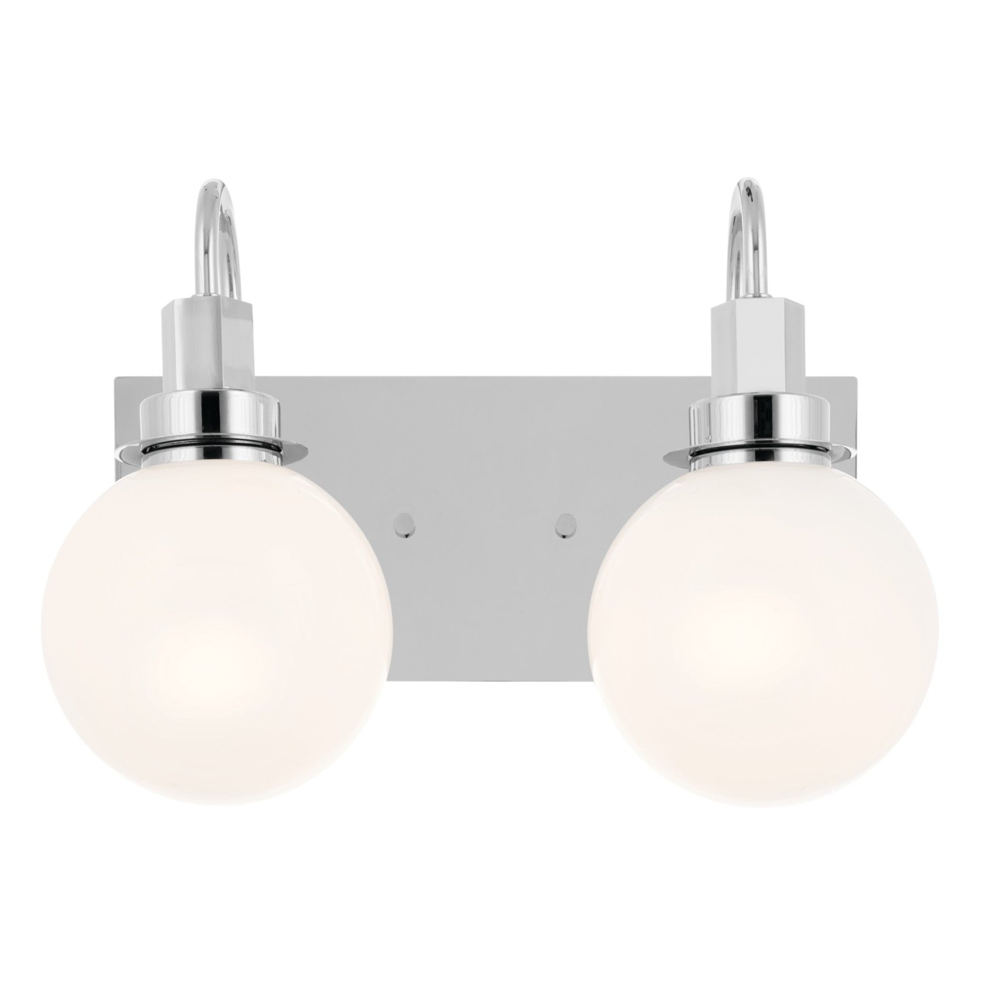 Hex 14" 2-Light Bath Vanity Light, Chrome Finish - Bees Lighting