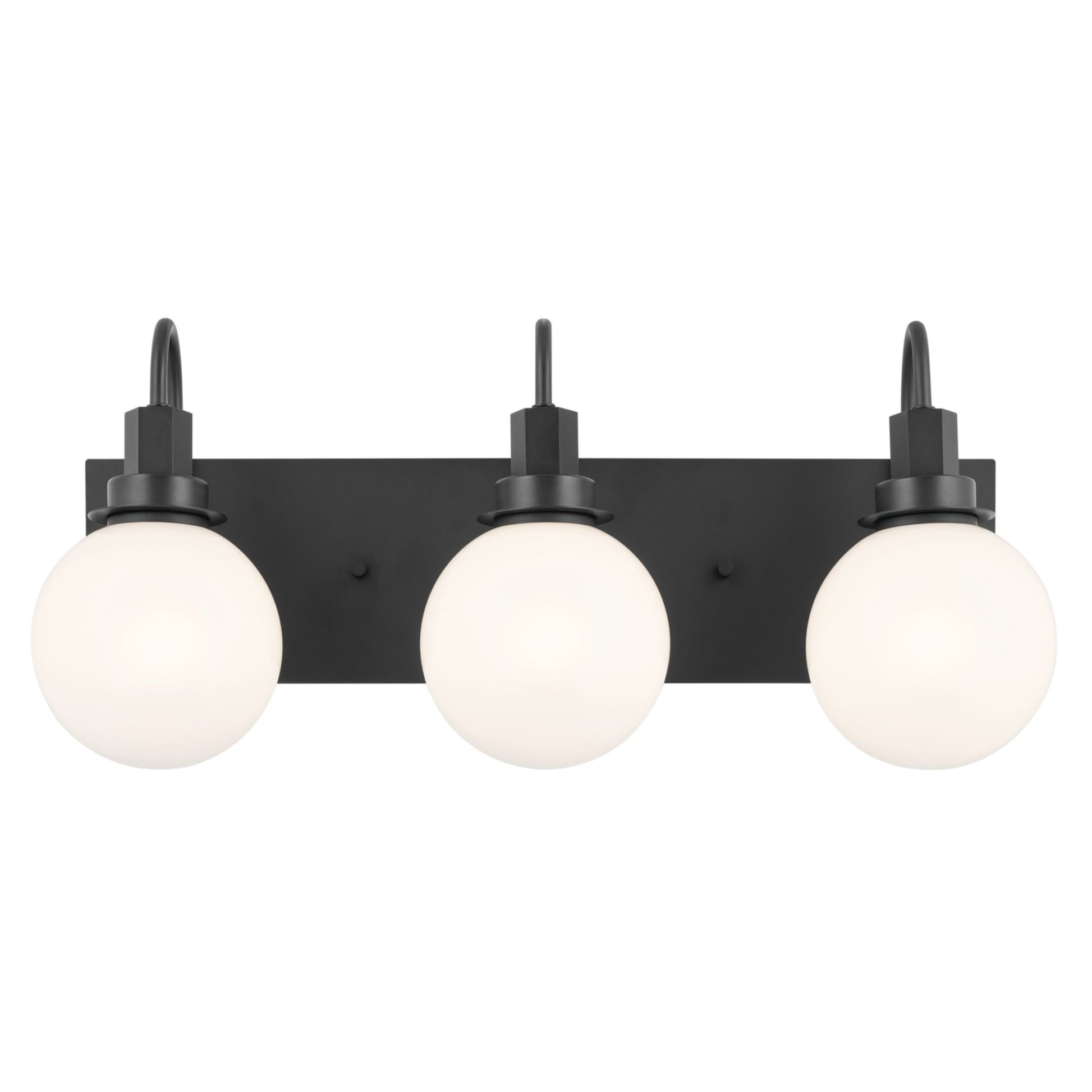 Hex 23" 3-Light Bath Vanity Light, Black Finish - Bees Lighting