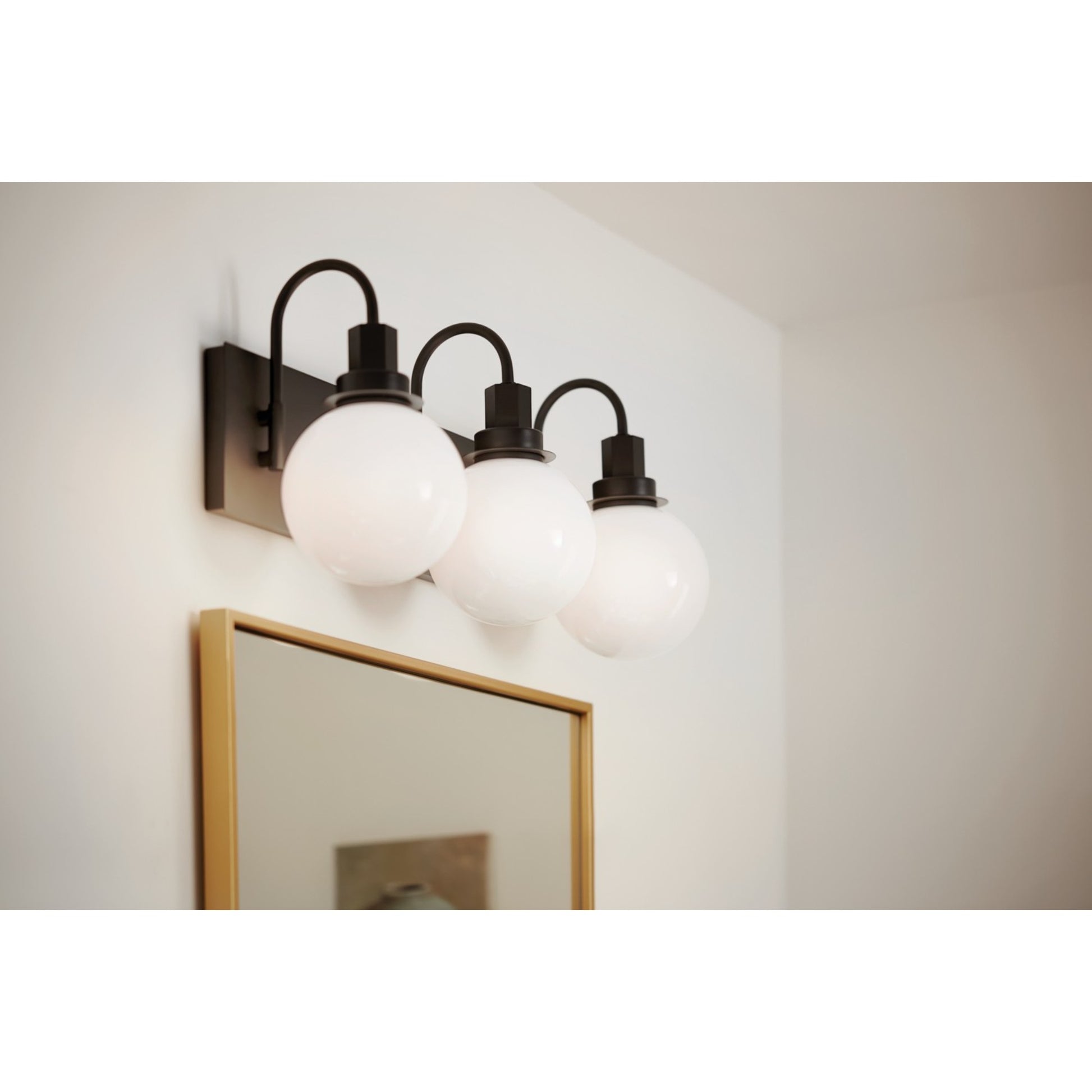 Hex 23" 3-Light Bath Vanity Light, Black Finish - Bees Lighting