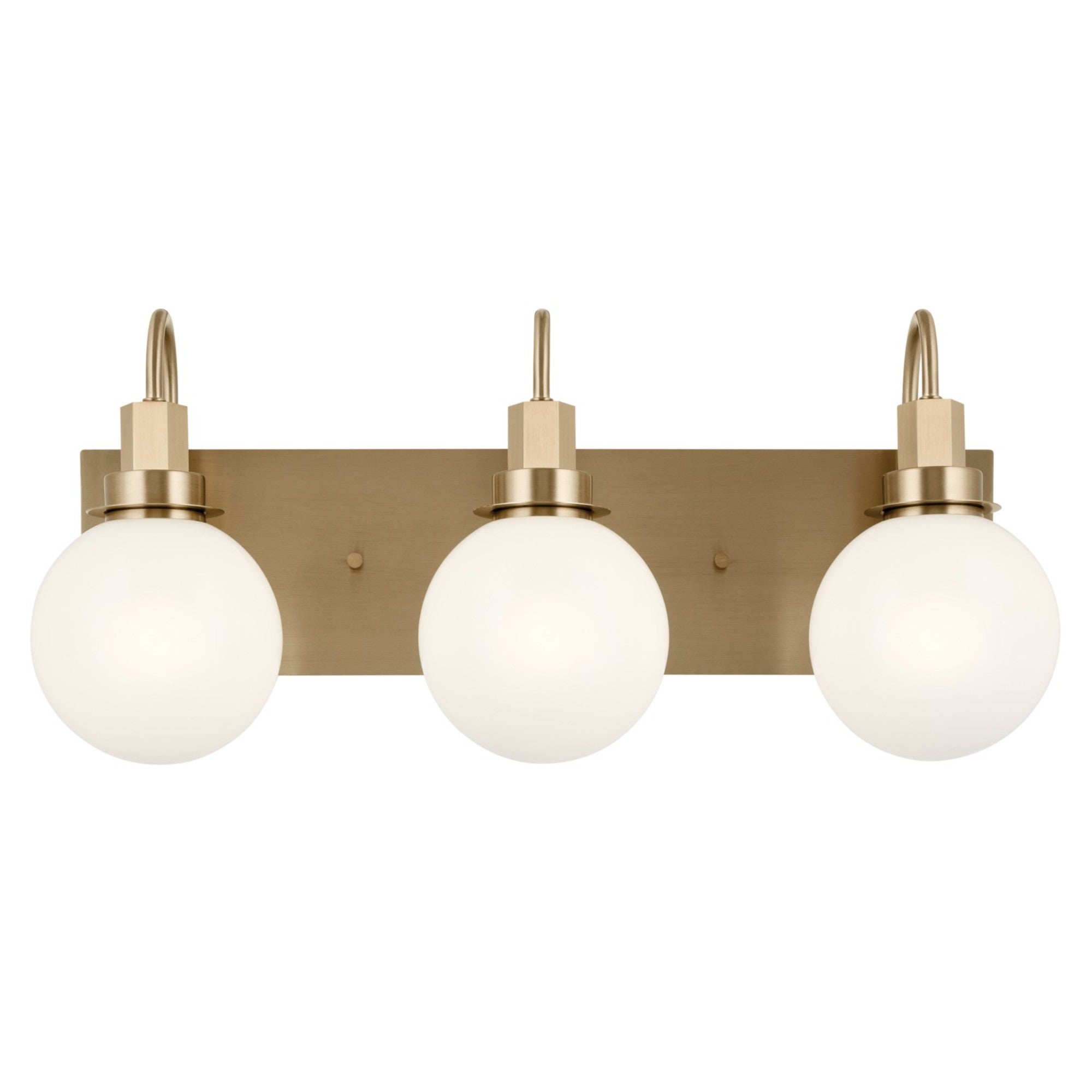 Hex 23" 3-Light Bath Vanity Light, Champagne Bronze Finish - Bees Lighting