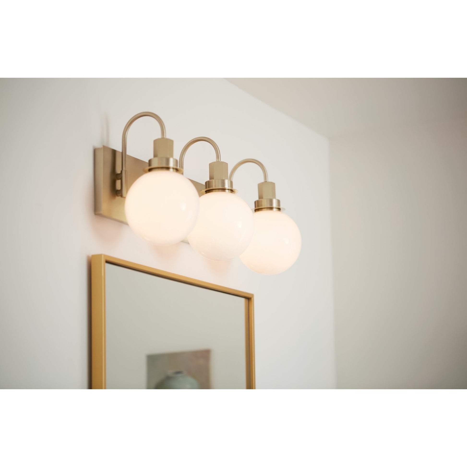 Hex 23" 3-Light Bath Vanity Light, Champagne Bronze Finish - Bees Lighting