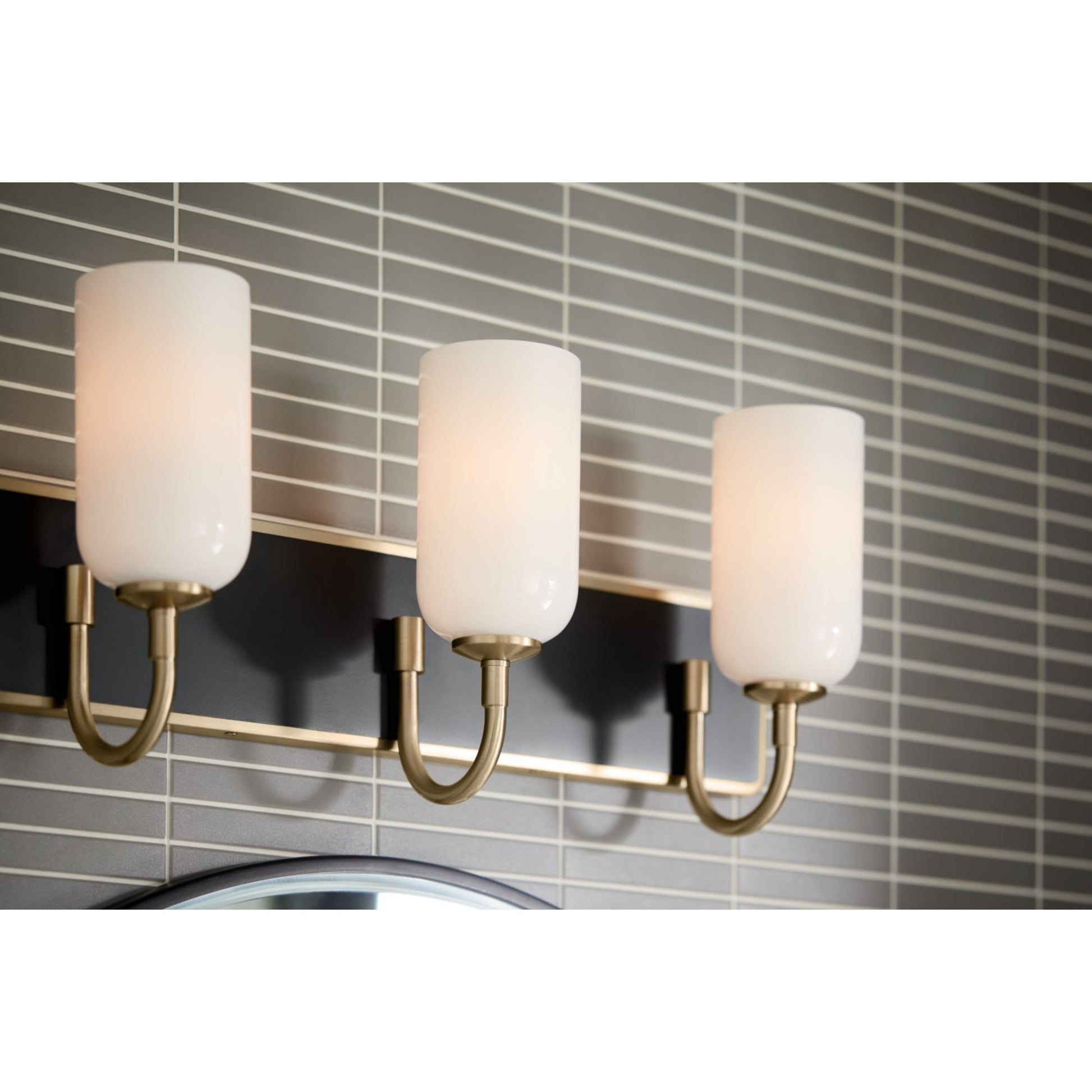 Solia 24" 3-Light Bath Vanity Light, Champagne Bronze Finish - Bees Lighting