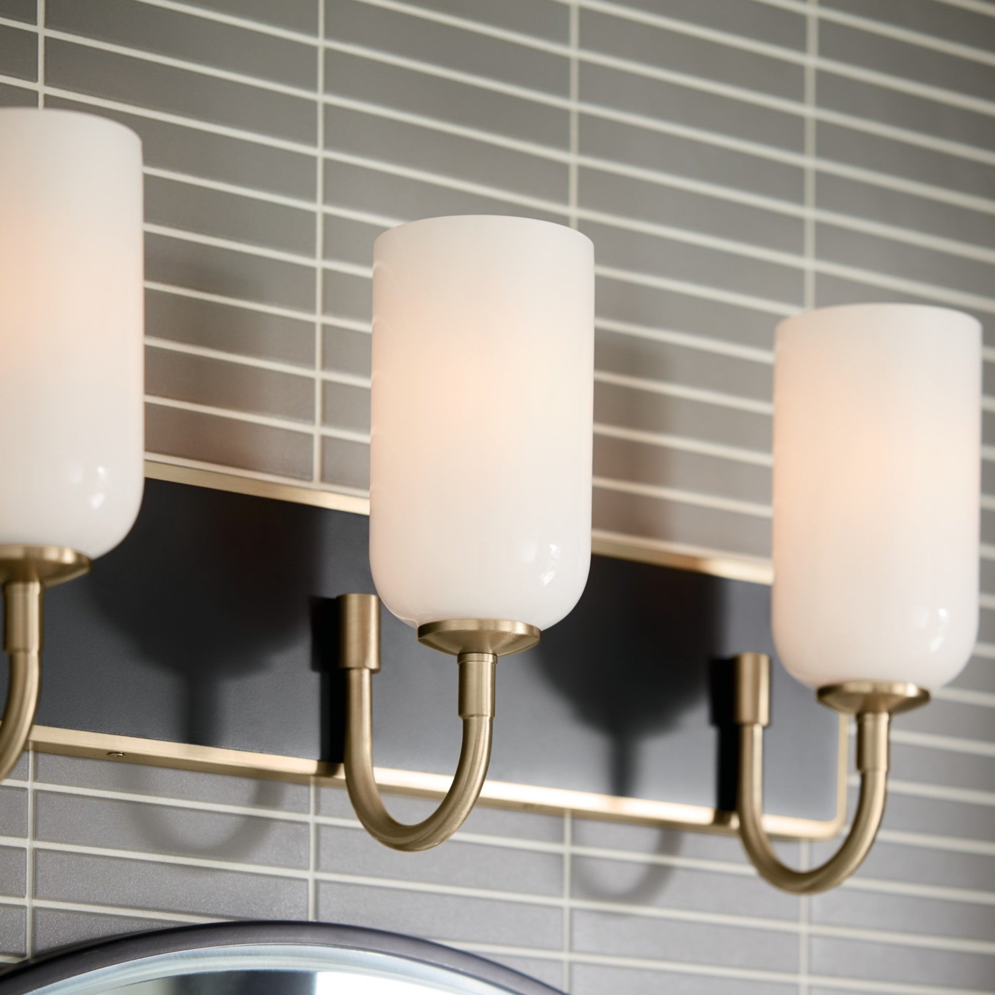 Solia 24" 3-Light Bath Vanity Light, Champagne Bronze Finish - Bees Lighting