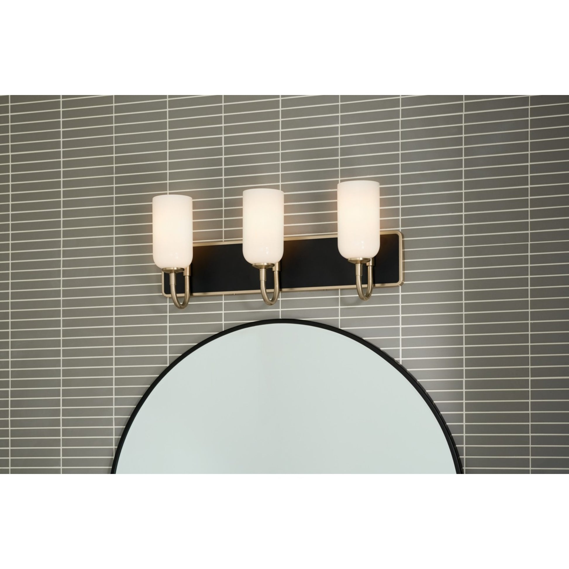 Solia 24" 3-Light Bath Vanity Light, Champagne Bronze Finish - Bees Lighting