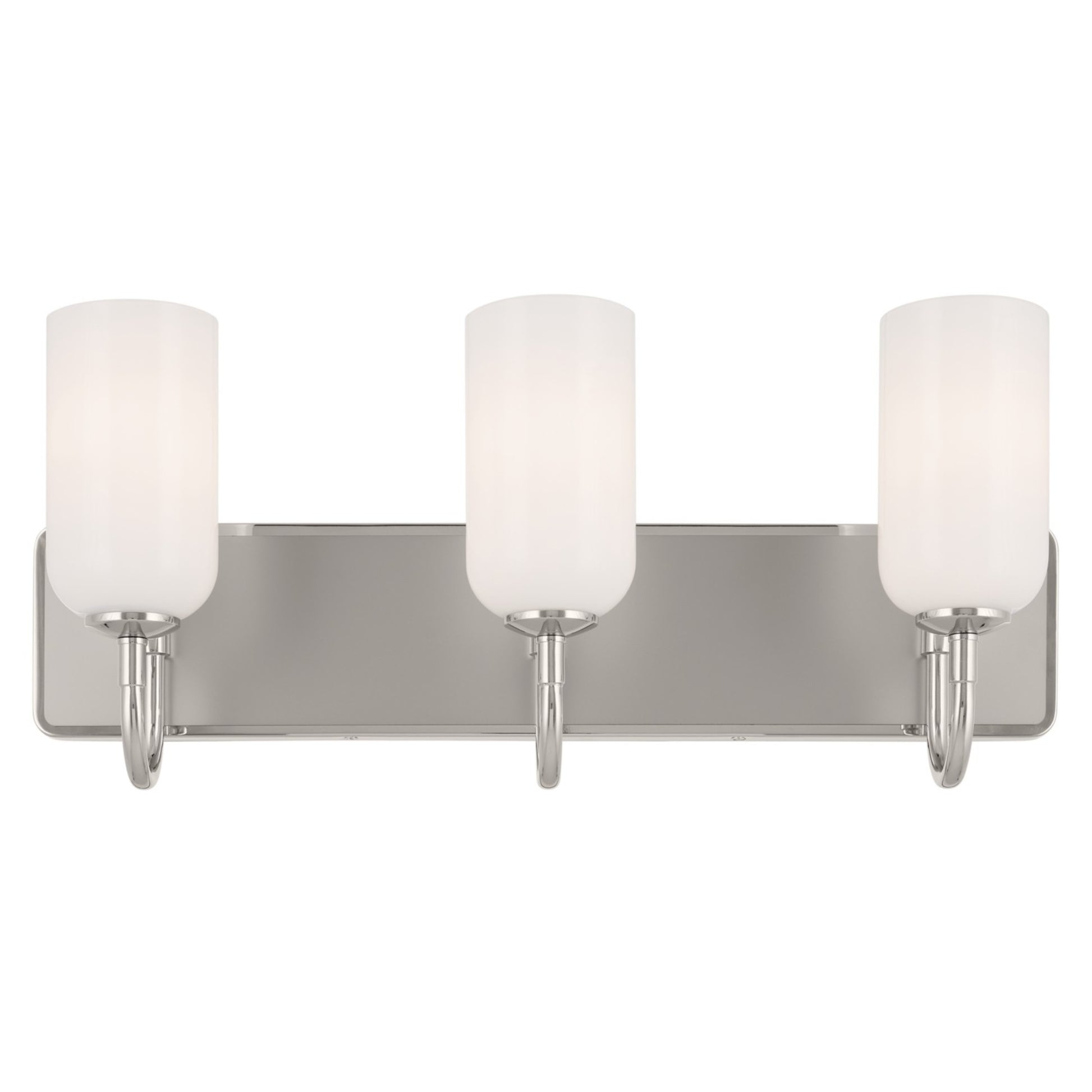 Solia 24" 3-Light Bath Vanity Light, Polished Nickel Finish - Bees Lighting