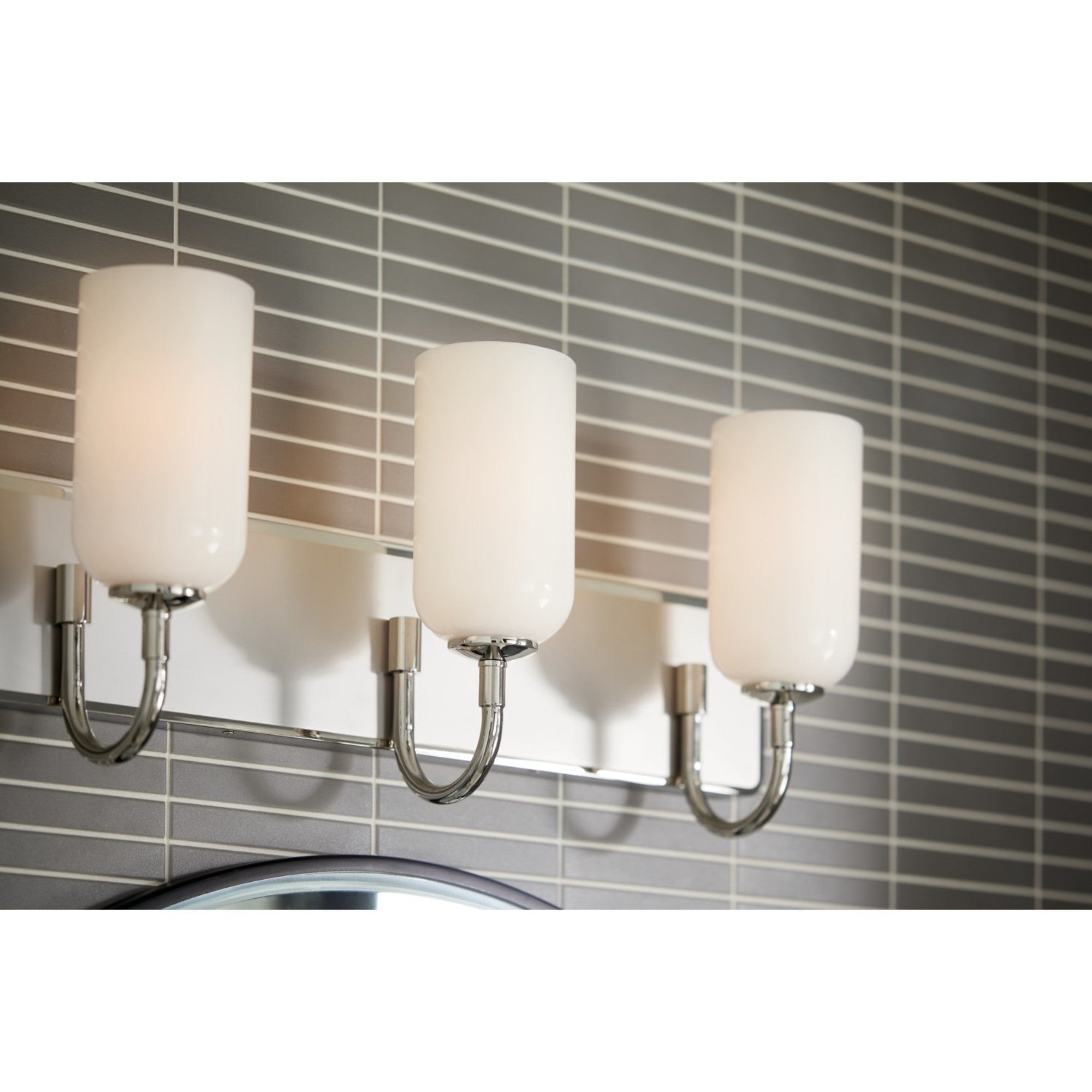 Solia 24" 3-Light Bath Vanity Light, Polished Nickel Finish - Bees Lighting