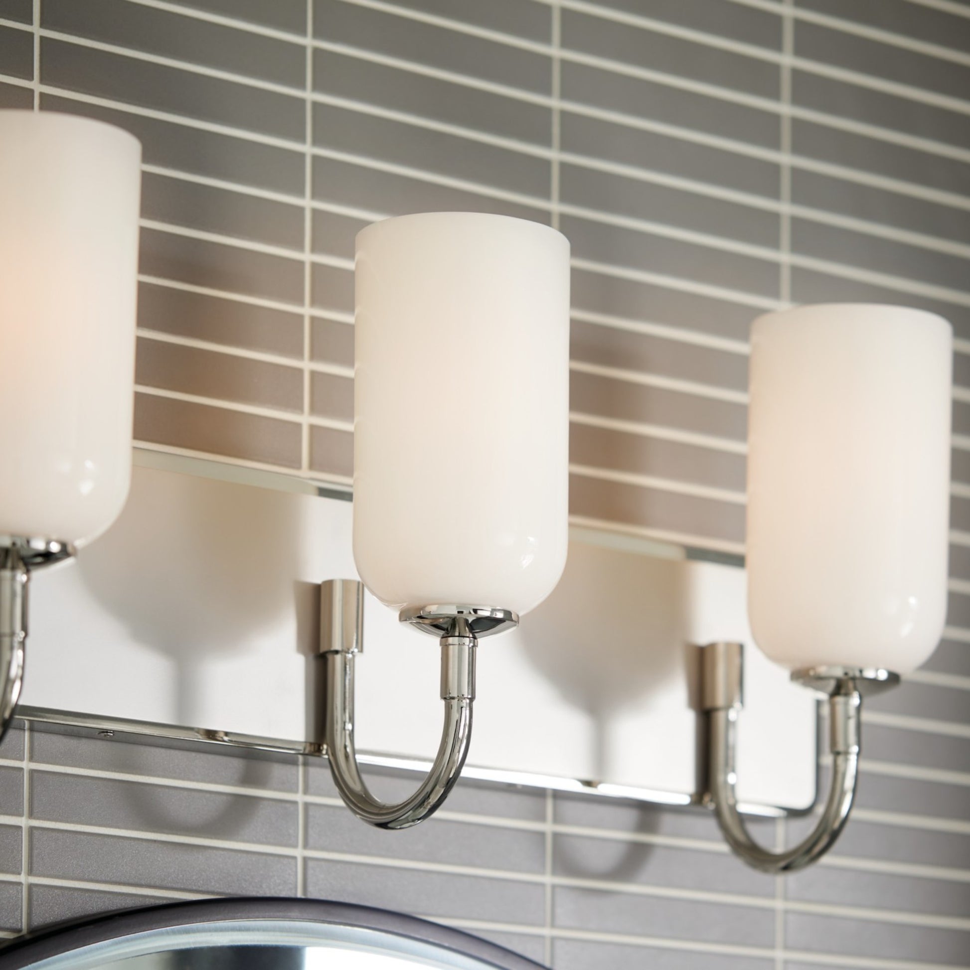 Solia 24" 3-Light Bath Vanity Light, Polished Nickel Finish - Bees Lighting