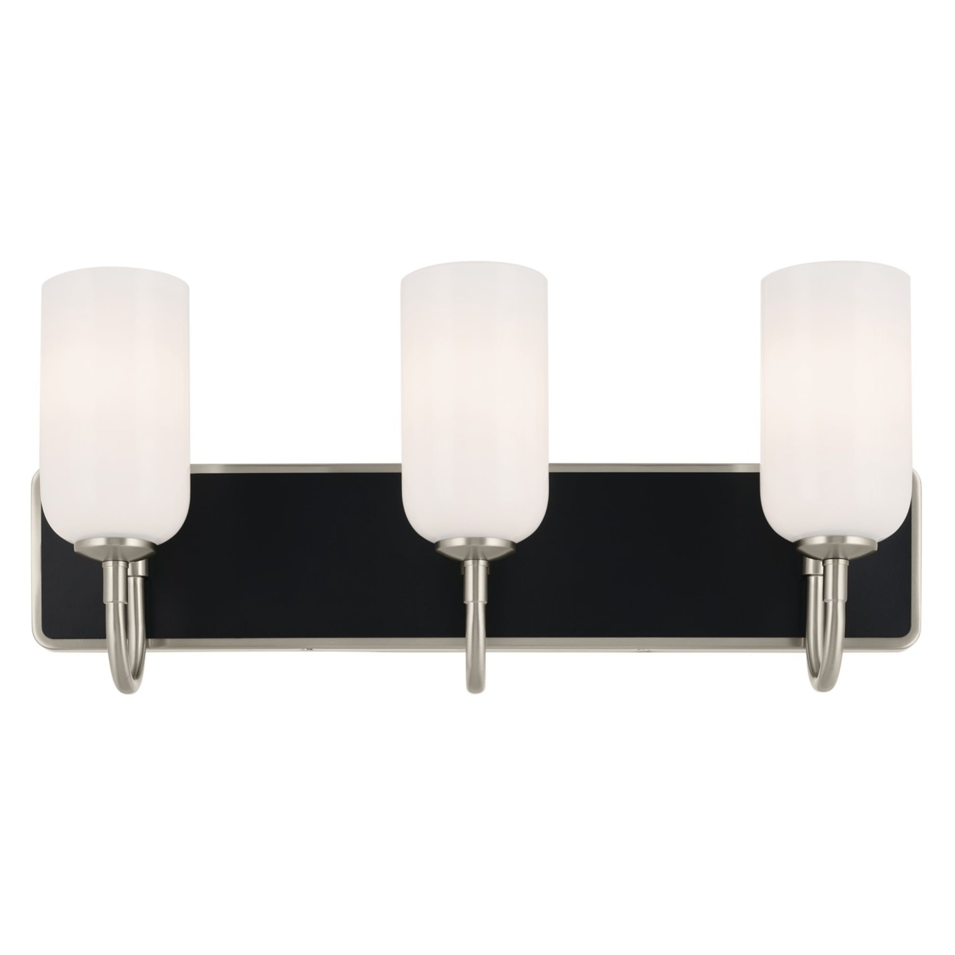 Solia 24" 3-Light Bath Vanity Light, Brushed Nickel Finish - Bees Lighting