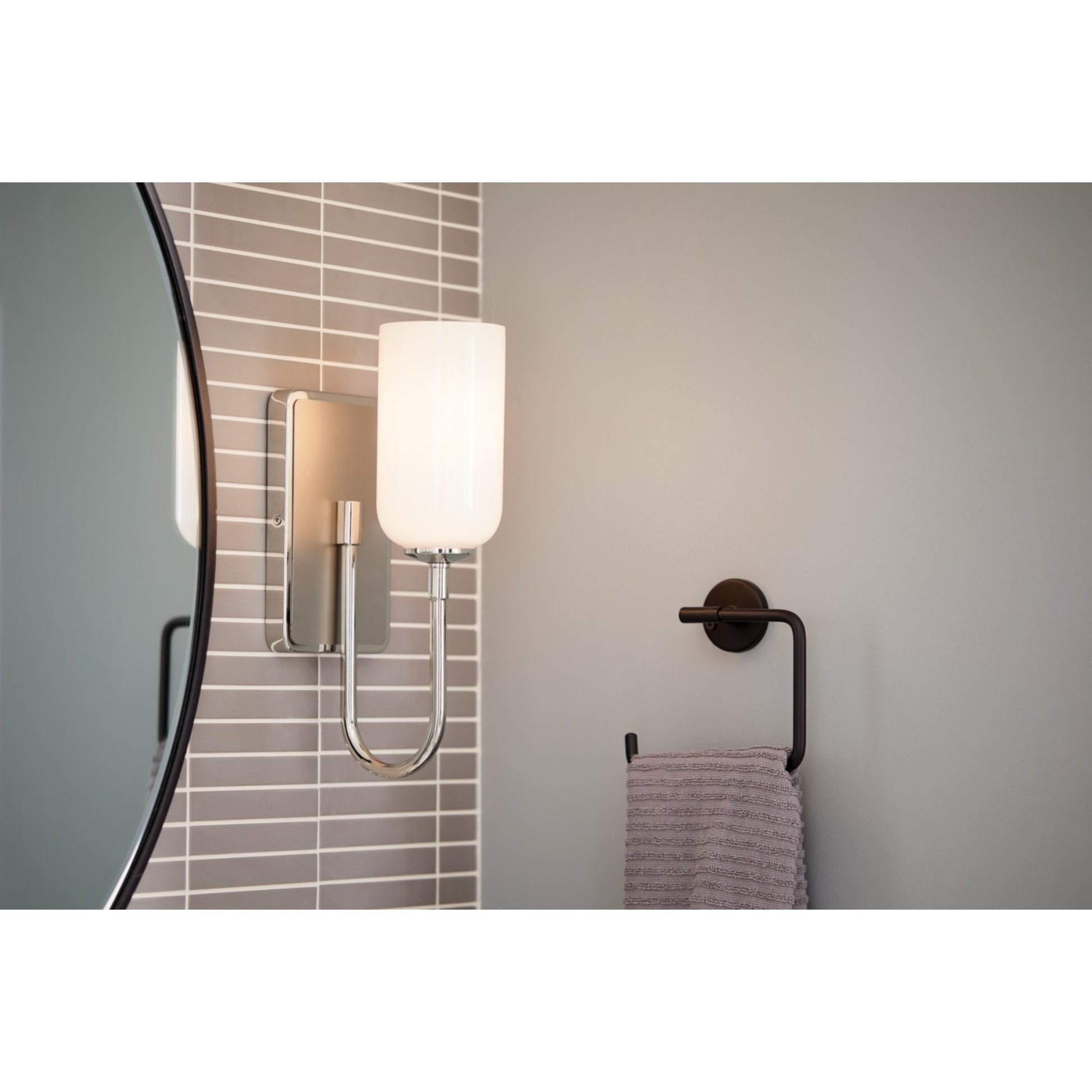 Solia 5" Wall Sconce, Polished Nickel Finish - Bees Lighting