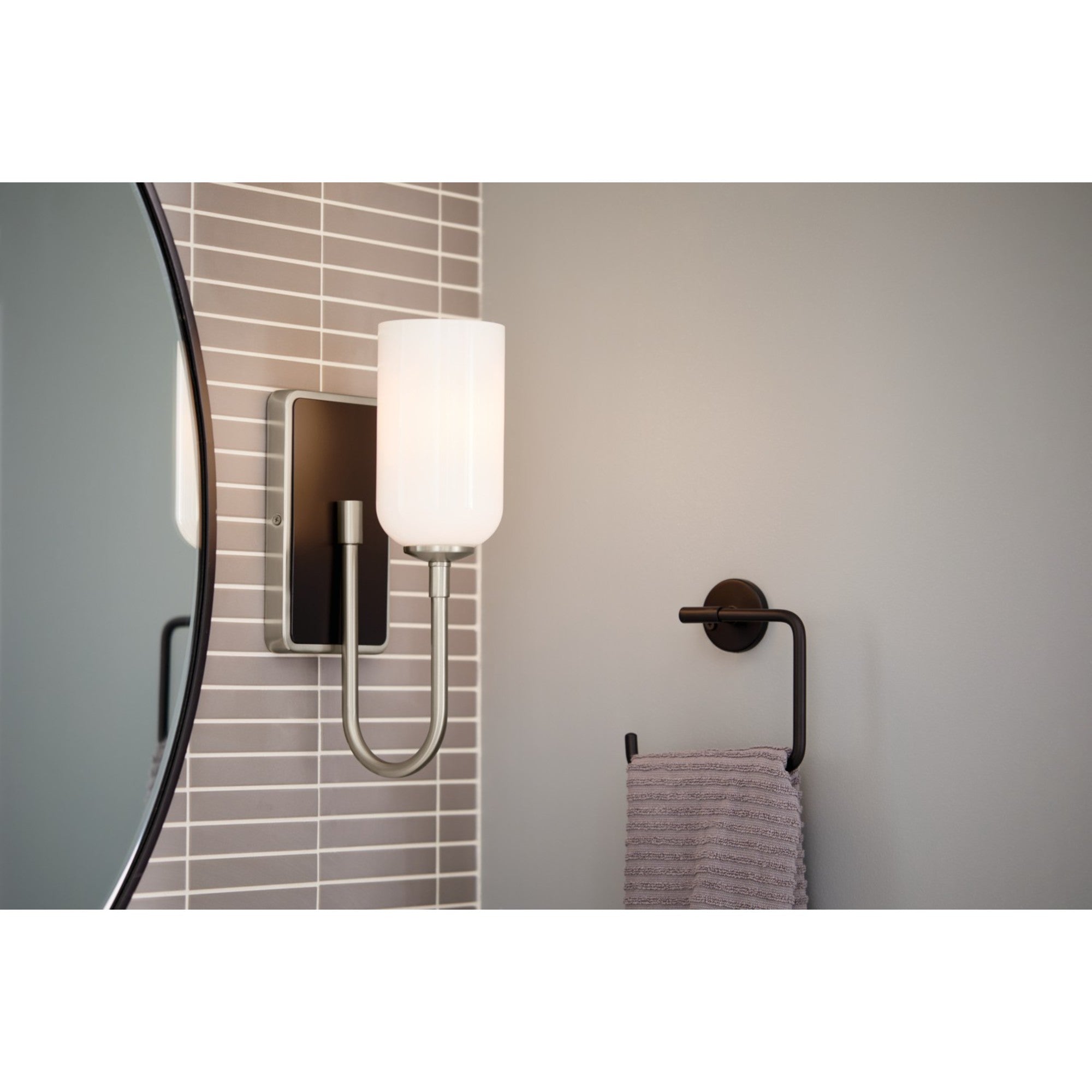 Solia 5" Wall Sconce, Brushed Nickel Finish - Bees Lighting