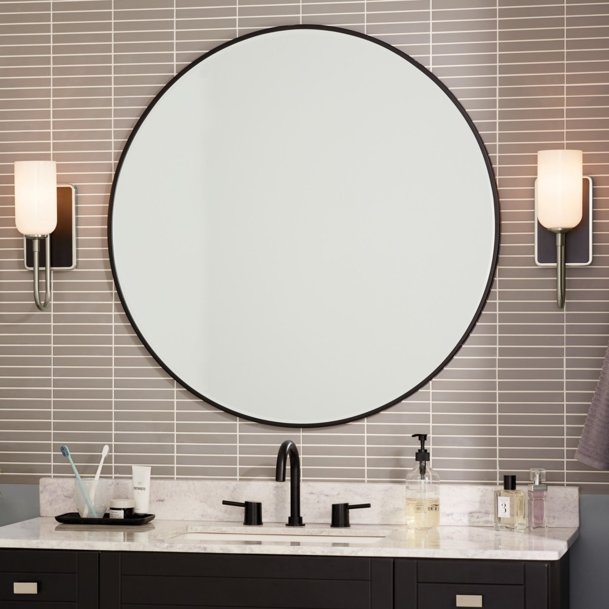 Solia 5" Wall Sconce, Brushed Nickel Finish - Bees Lighting
